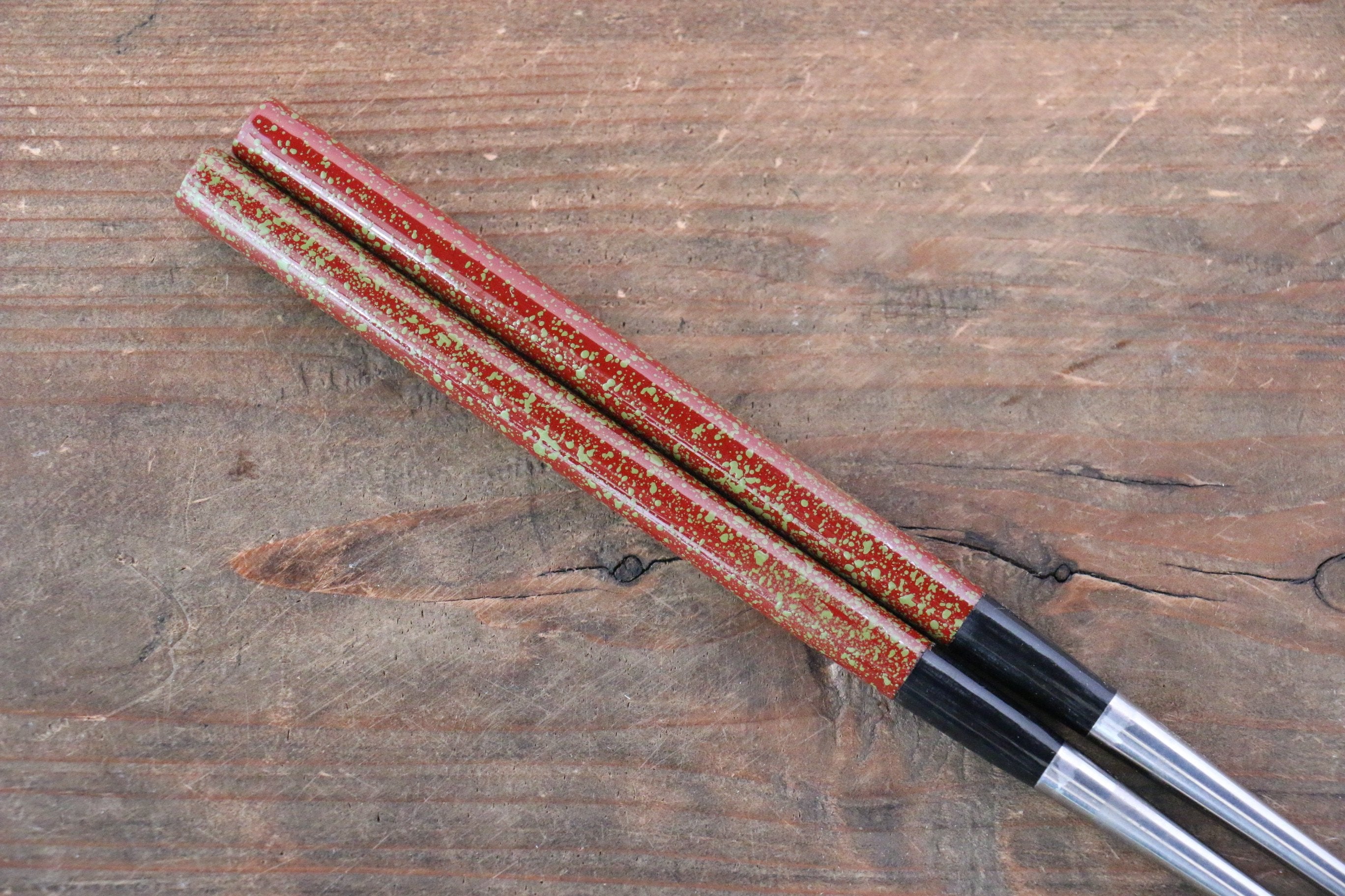 Moribashi Cooking Chopstick RedGreendots 165mm - Japanny - Best Japanese Knife