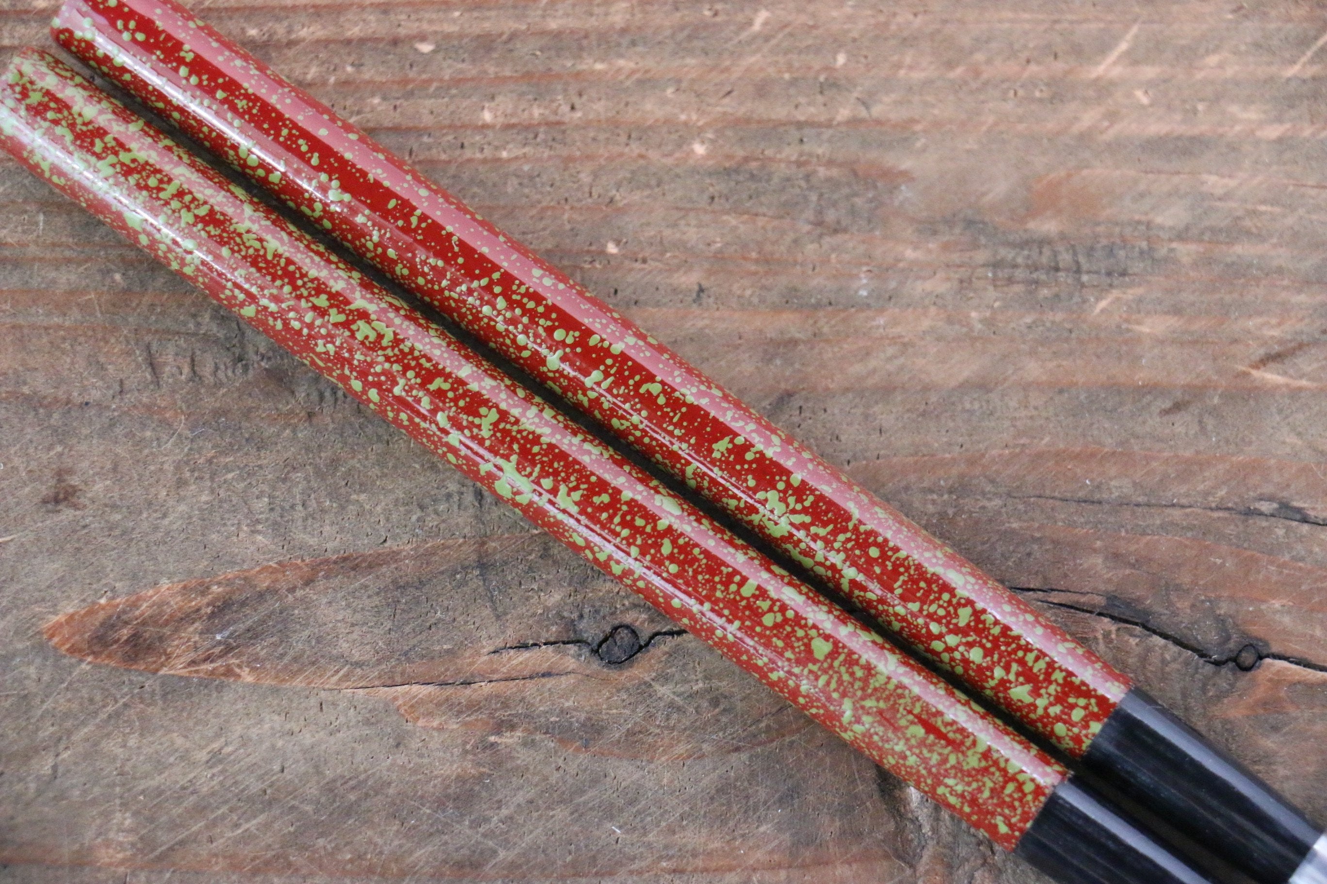 Moribashi Cooking Chopstick RedGreendots 165mm - Japanny - Best Japanese Knife