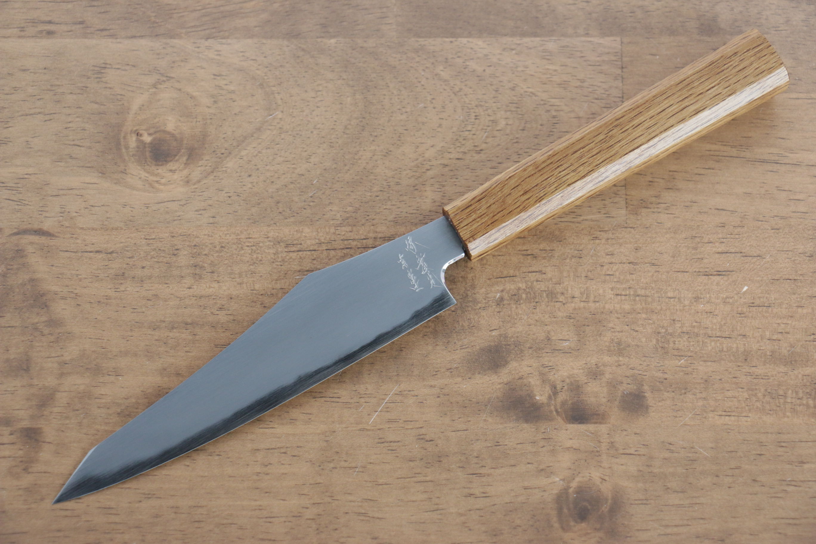 Jikko Fujisan Blue Steel No.2 Petty-Utility 135mm Oak Handle - Japanny - Best Japanese Knife