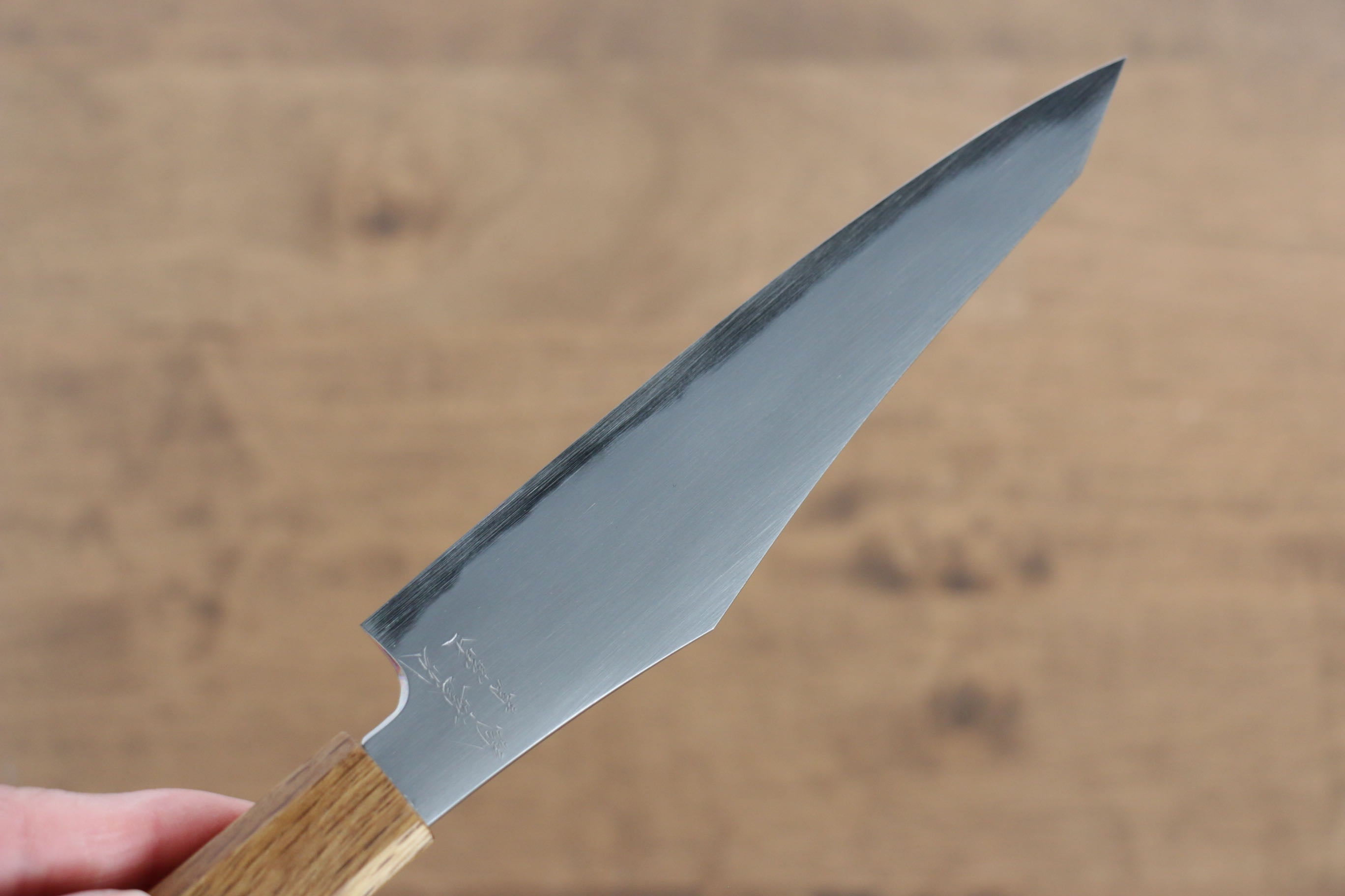 Jikko Fujisan Blue Steel No.2 Petty-Utility 135mm Oak Handle - Japanny - Best Japanese Knife