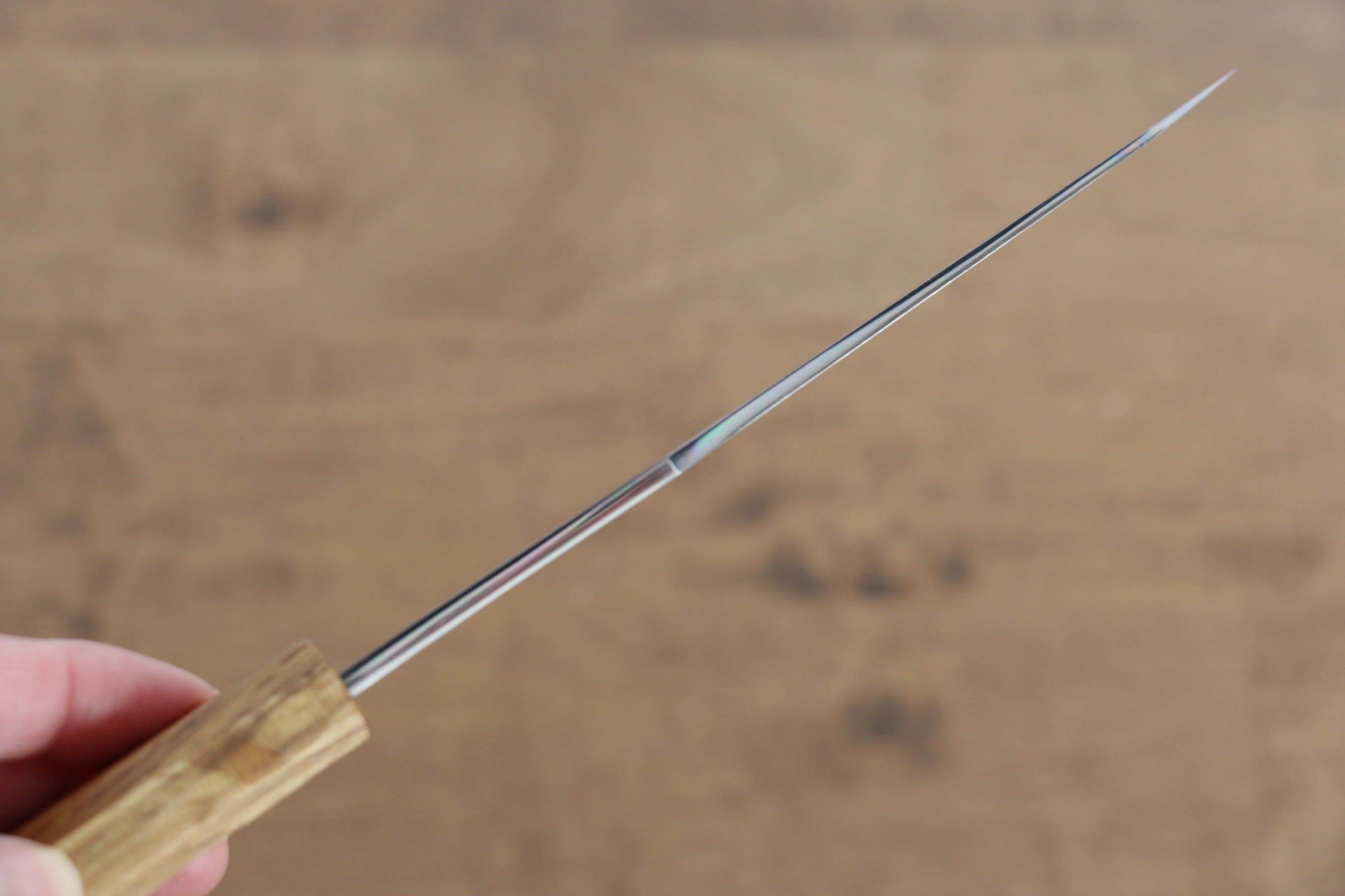 Jikko Fujisan Blue Steel No.2 Petty-Utility 135mm Oak Handle - Japanny - Best Japanese Knife