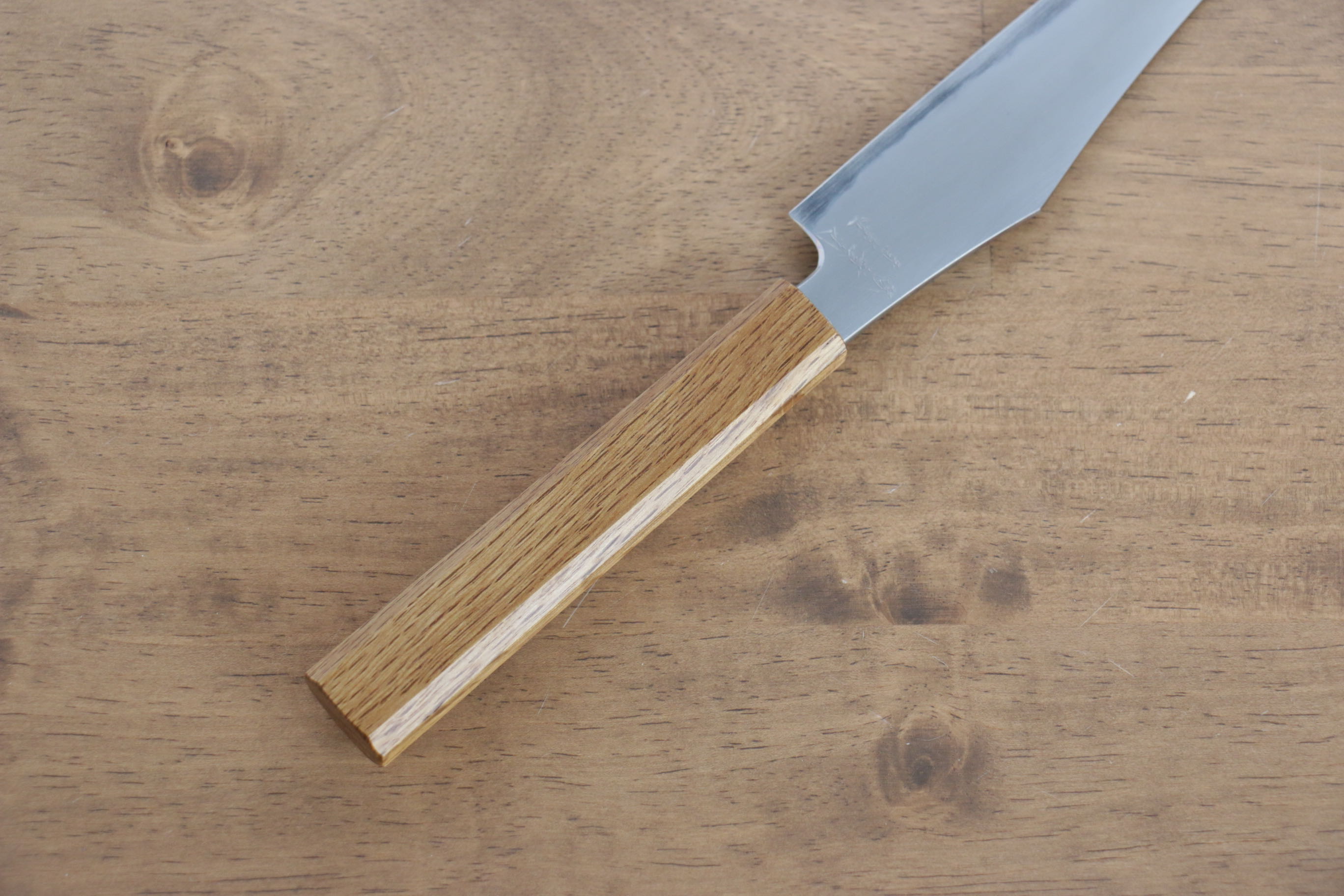 Jikko Fujisan Blue Steel No.2 Petty-Utility 135mm Oak Handle - Japanny - Best Japanese Knife