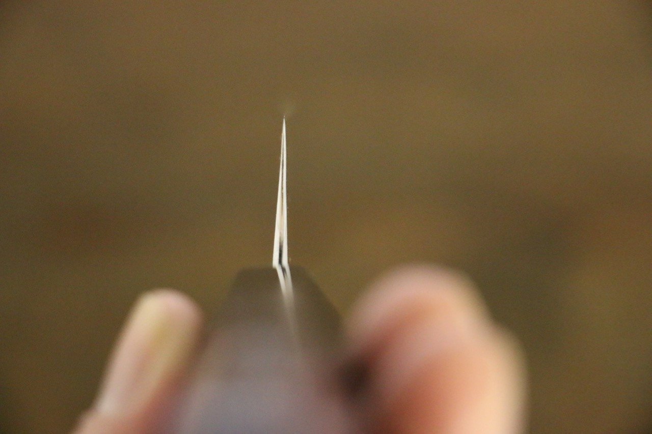 Sukenari ZDP189 Damascus Sujihiki 270mm Shitan Handle - Japanny - Best Japanese Knife