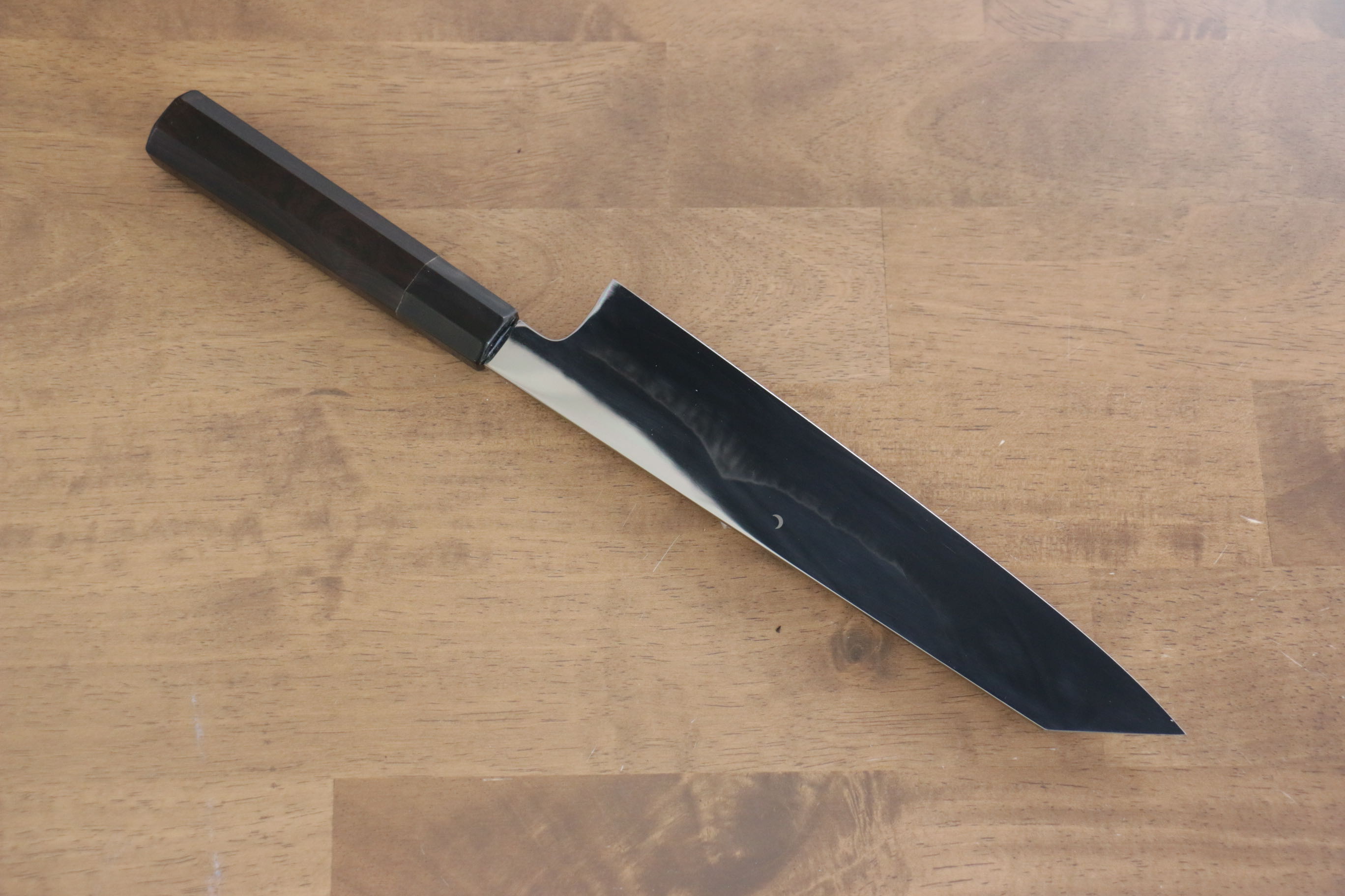 Jikko Fujisan Honyaki White Steel No.3 Kasumitogi Kiritsuke Gyuto 240mm Ebony Wood Handle - Japanny - Best Japanese Knife