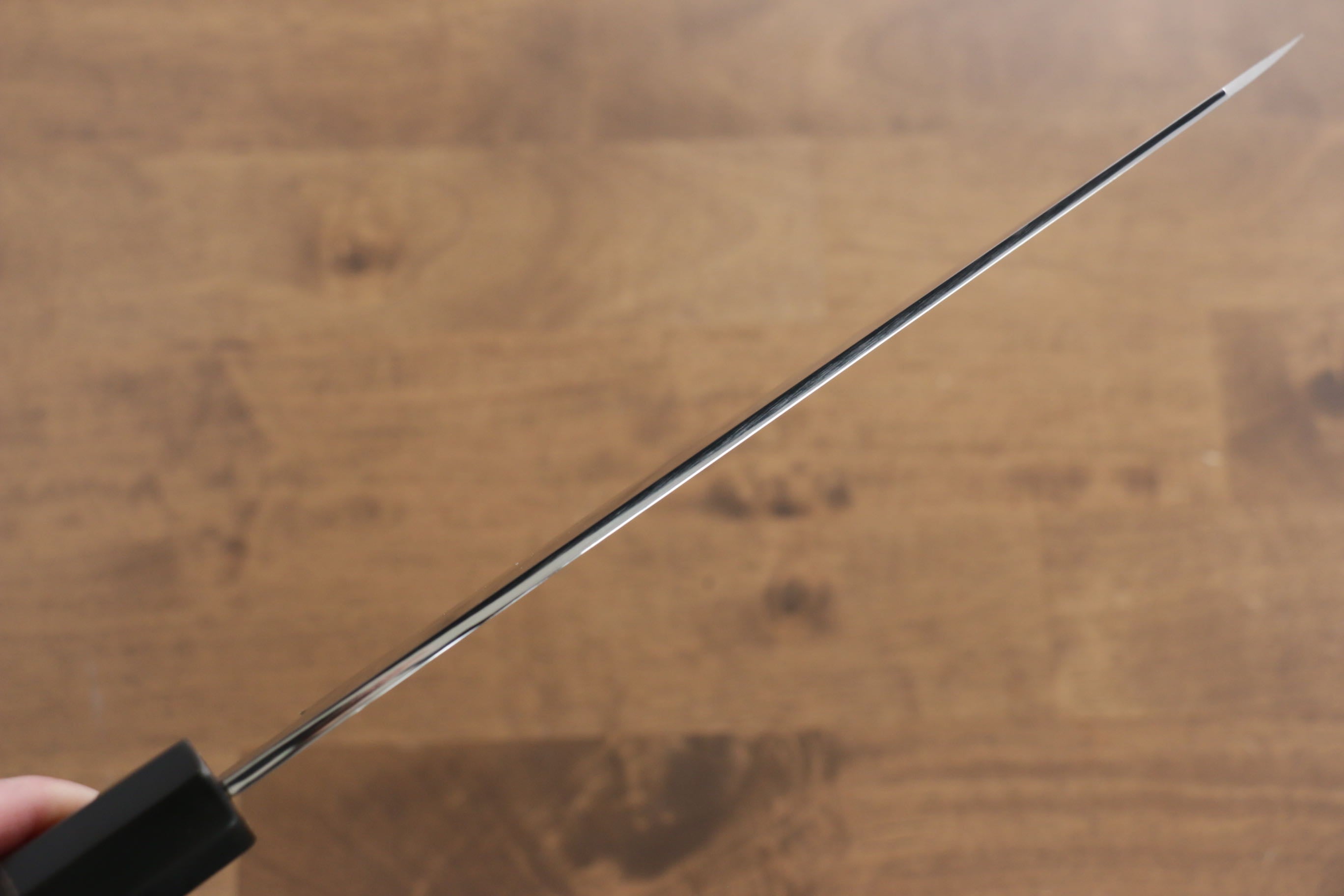 Jikko Fujisan Honyaki White Steel No.3 Kasumitogi Kiritsuke Gyuto 240mm Ebony Wood Handle - Japanny - Best Japanese Knife