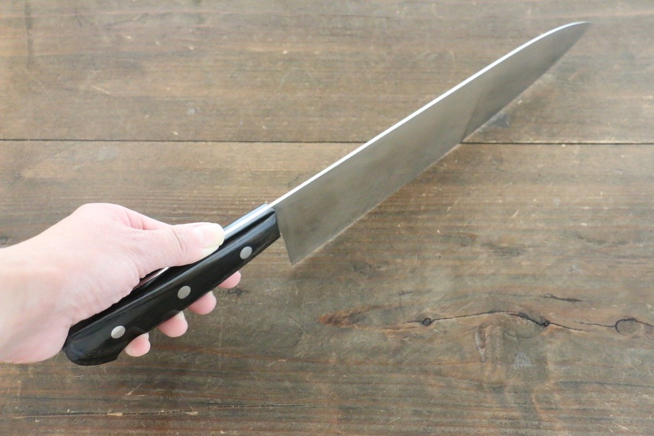 Iseya Molybdenum Gyuto 210mm Black Pakka wood Handle - Japanny - Best Japanese Knife