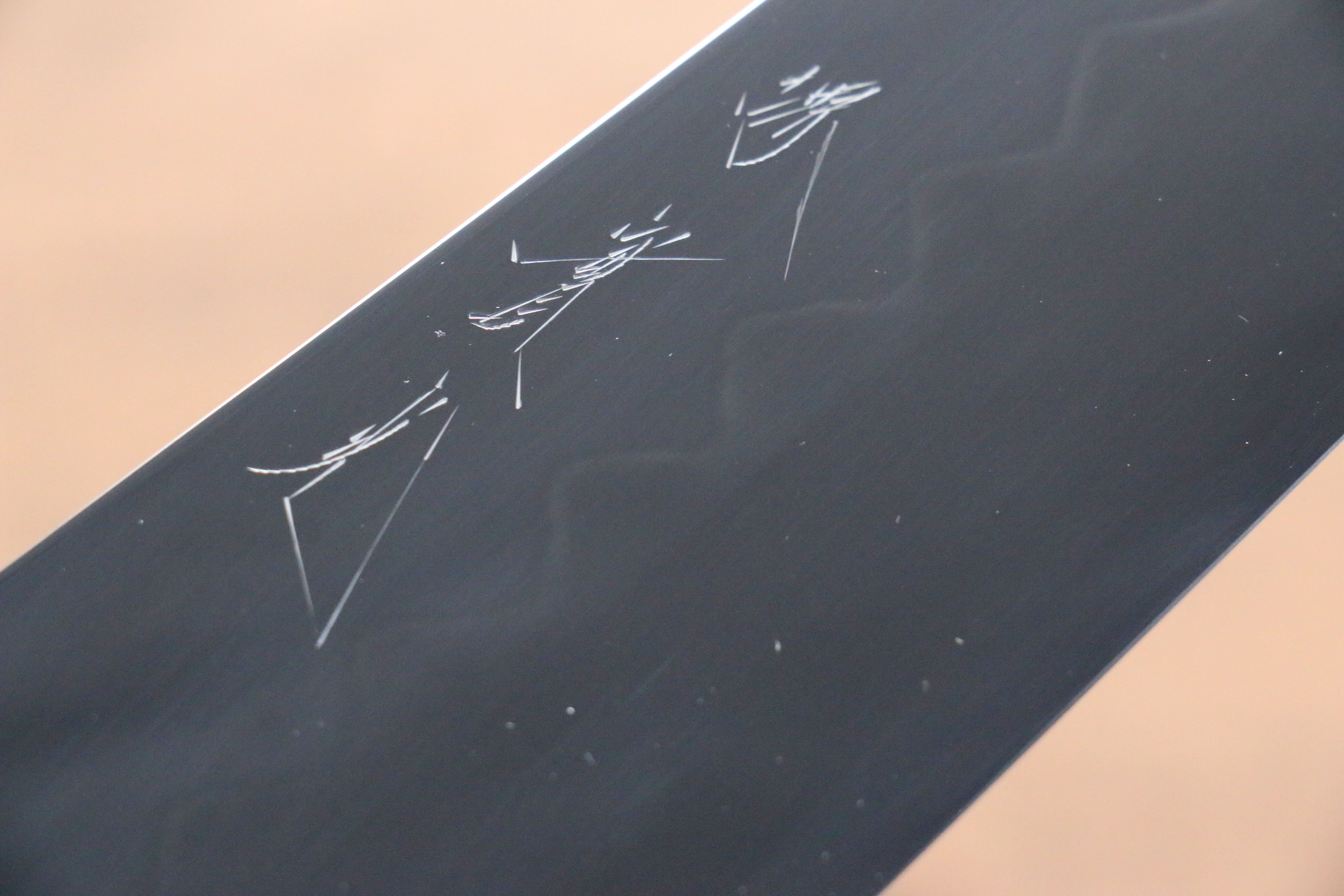 Jikko Honyaki White Steel No.3 Mirrored Finish Gyuto 240mm Ebony Wood Handle - Japanny - Best Japanese Knife