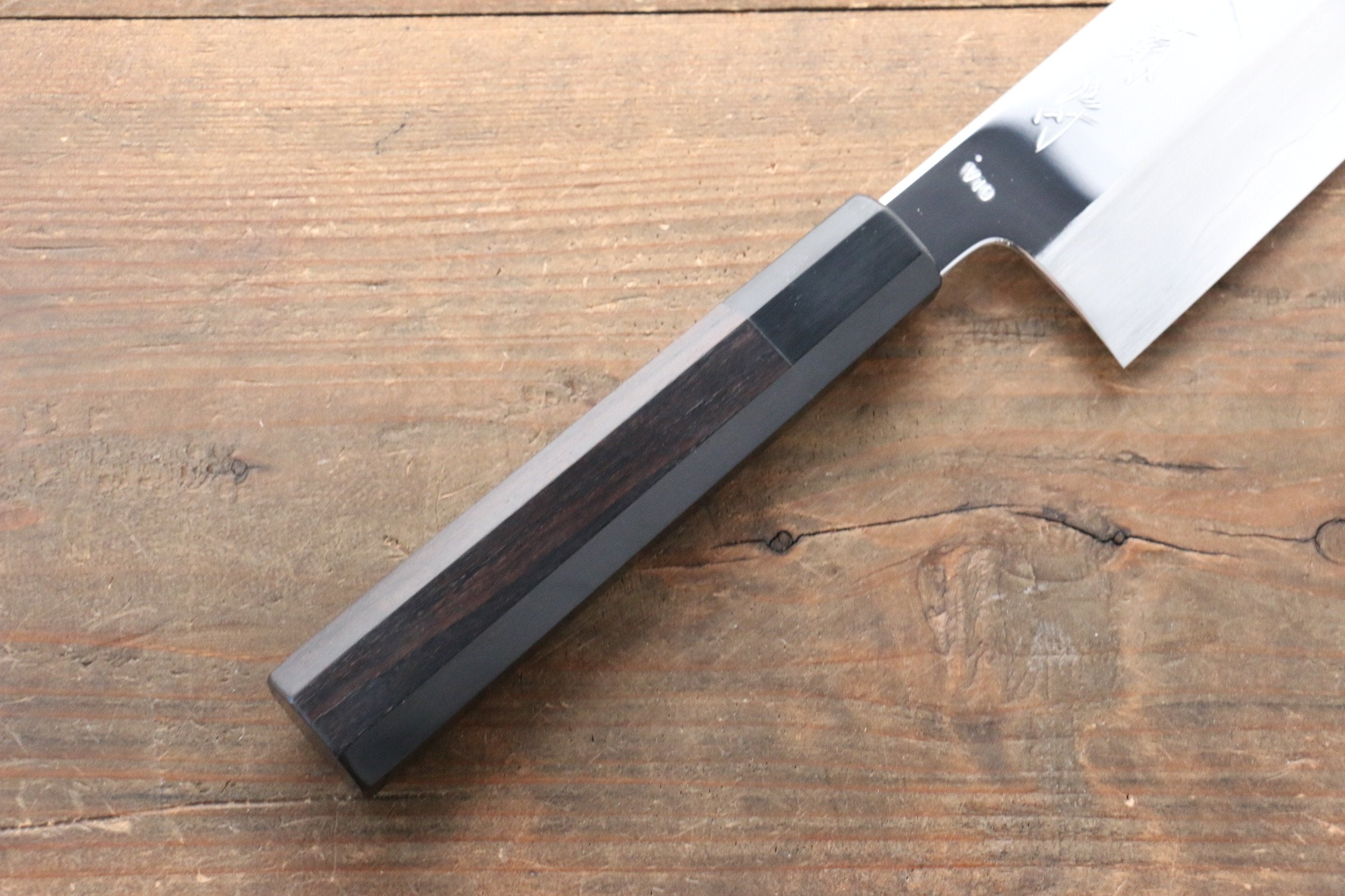 Sakai Kikumori VG10 Mirrored Finish Gyuto 270mm Ebony Wood Handle - Japanny - Best Japanese Knife