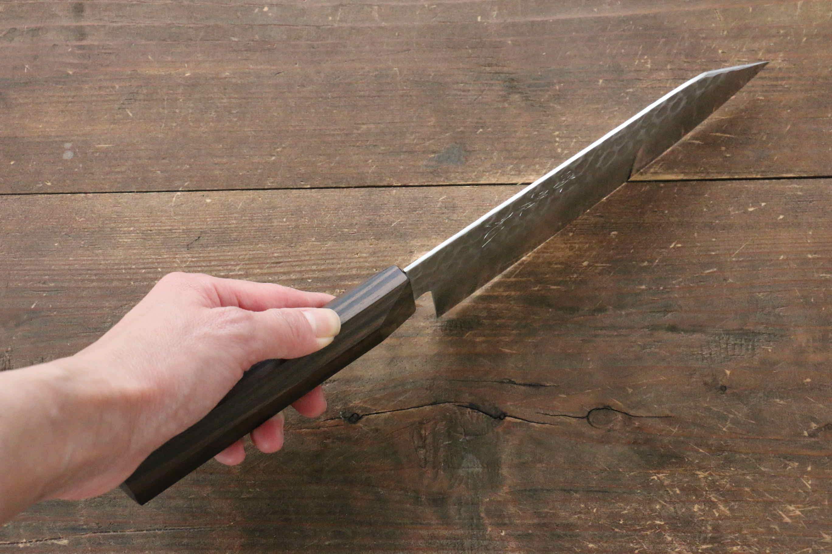 Jikko VG10 17 Layer Santoku 170mm Ebony Wood Handle - Japanny - Best Japanese Knife