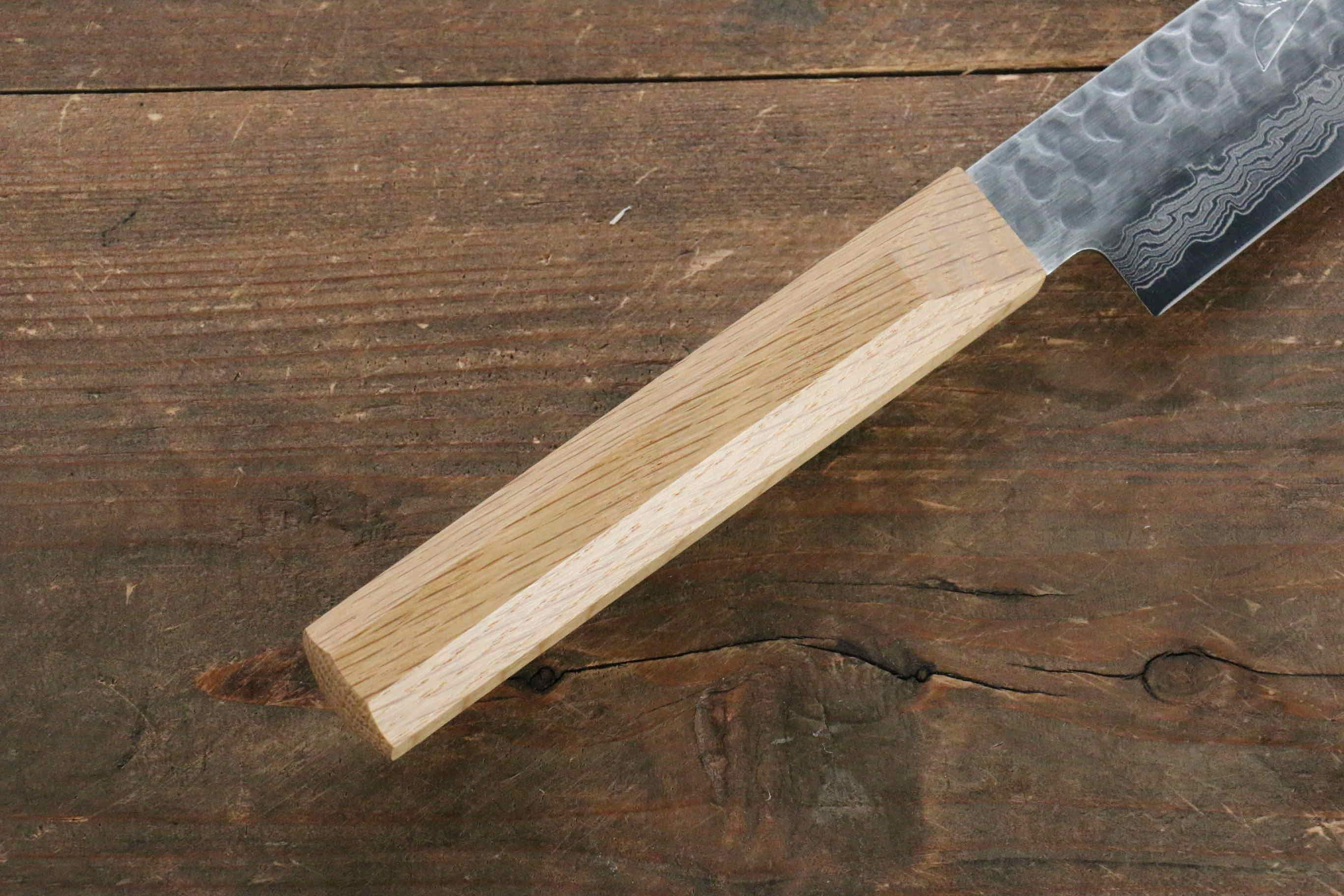 Jikko VG10 17 Layer Sujihiki 230mm Oak Handle - Japanny - Best Japanese Knife
