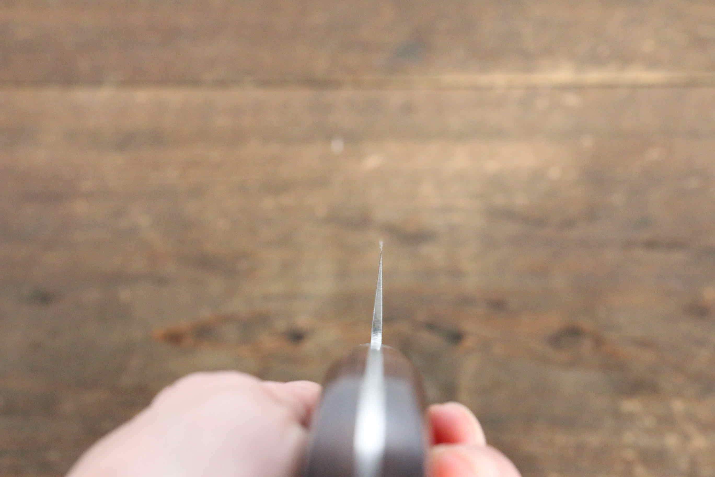 Jikko VG10 17 Layer Sujihiki 240mm Mahogany Handle - Japanny - Best Japanese Knife