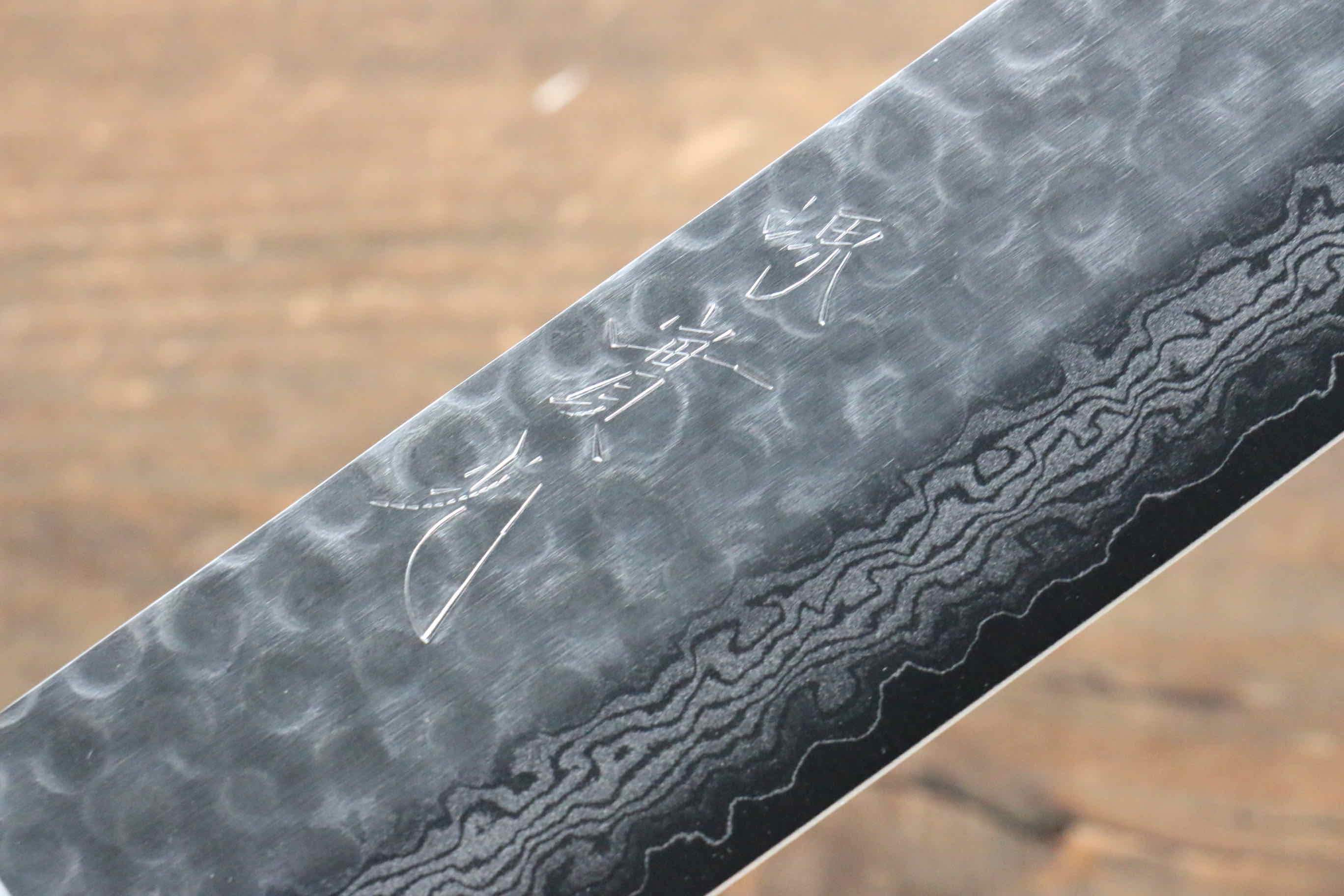 Jikko VG10 17 Layer Nakiri 160mm Mahogany Handle - Japanny - Best Japanese Knife