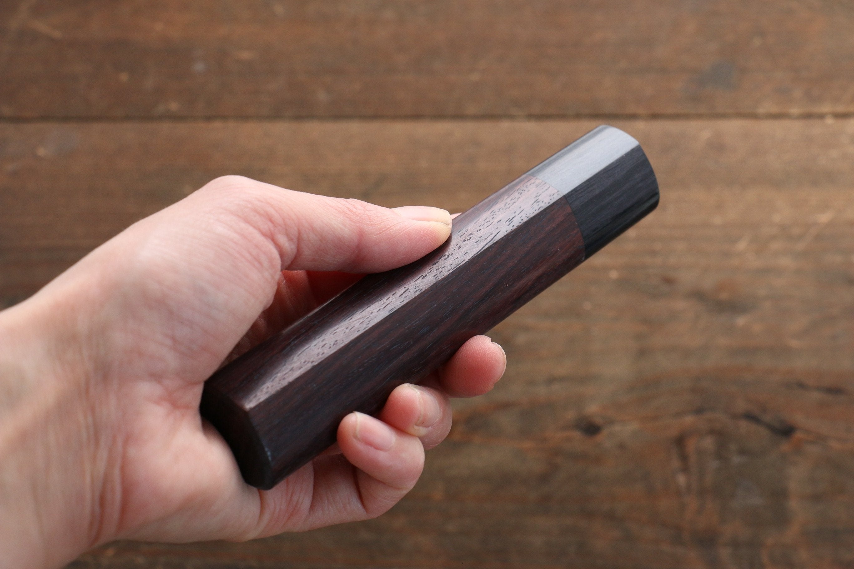 D-shape Shitan Knife Handle for Nakiri Knife 165mm - Japanny - Best Japanese Knife