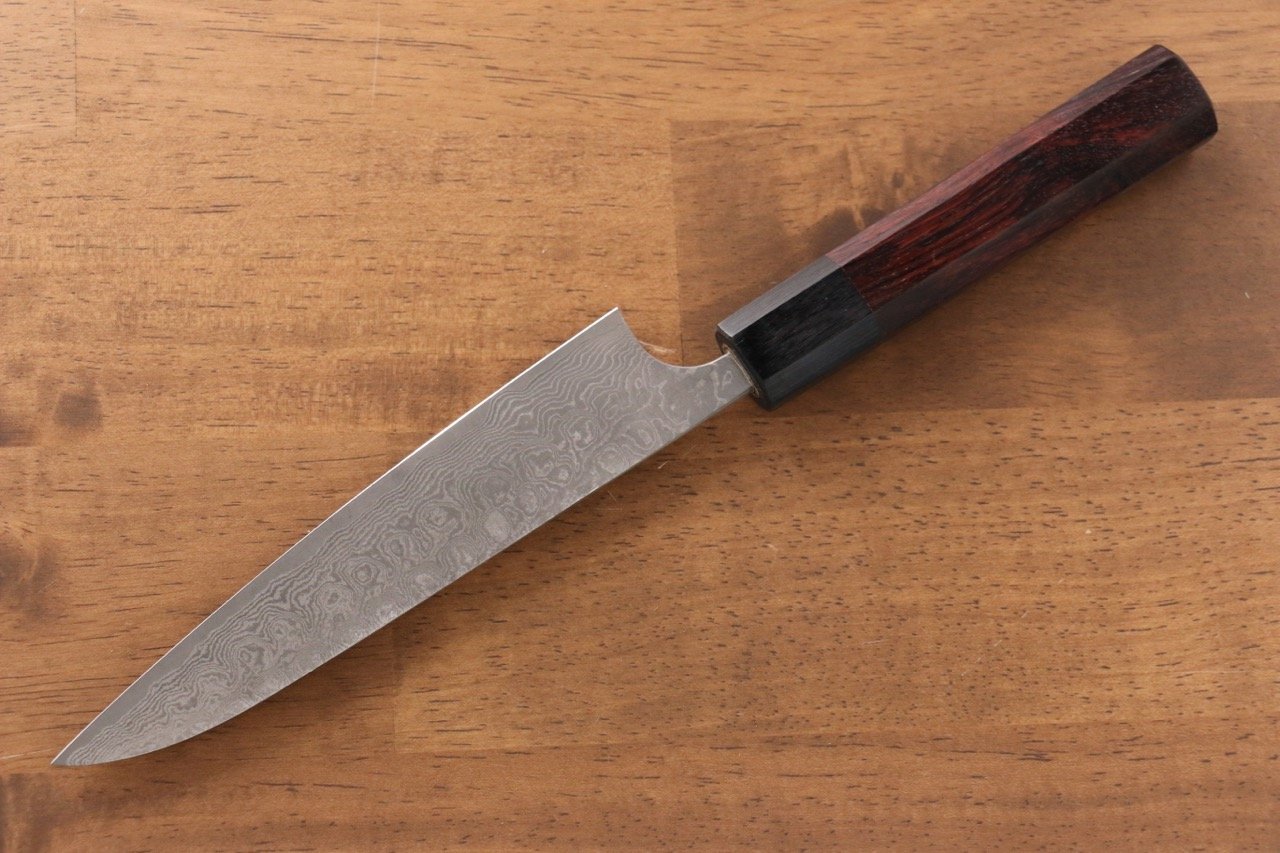Masakage Kumo VG10 Damascus Petty-Utility 150mm Shitan Handle - Japanny - Best Japanese Knife
