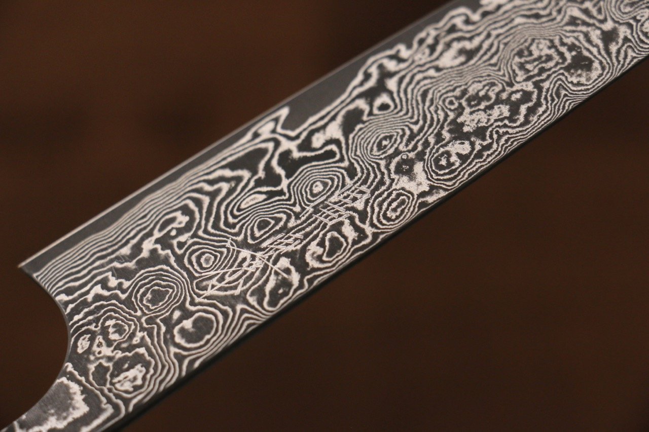 Masakage Kumo VG10 Damascus Petty-Utility 120mm Shitan Handle - Japanny - Best Japanese Knife