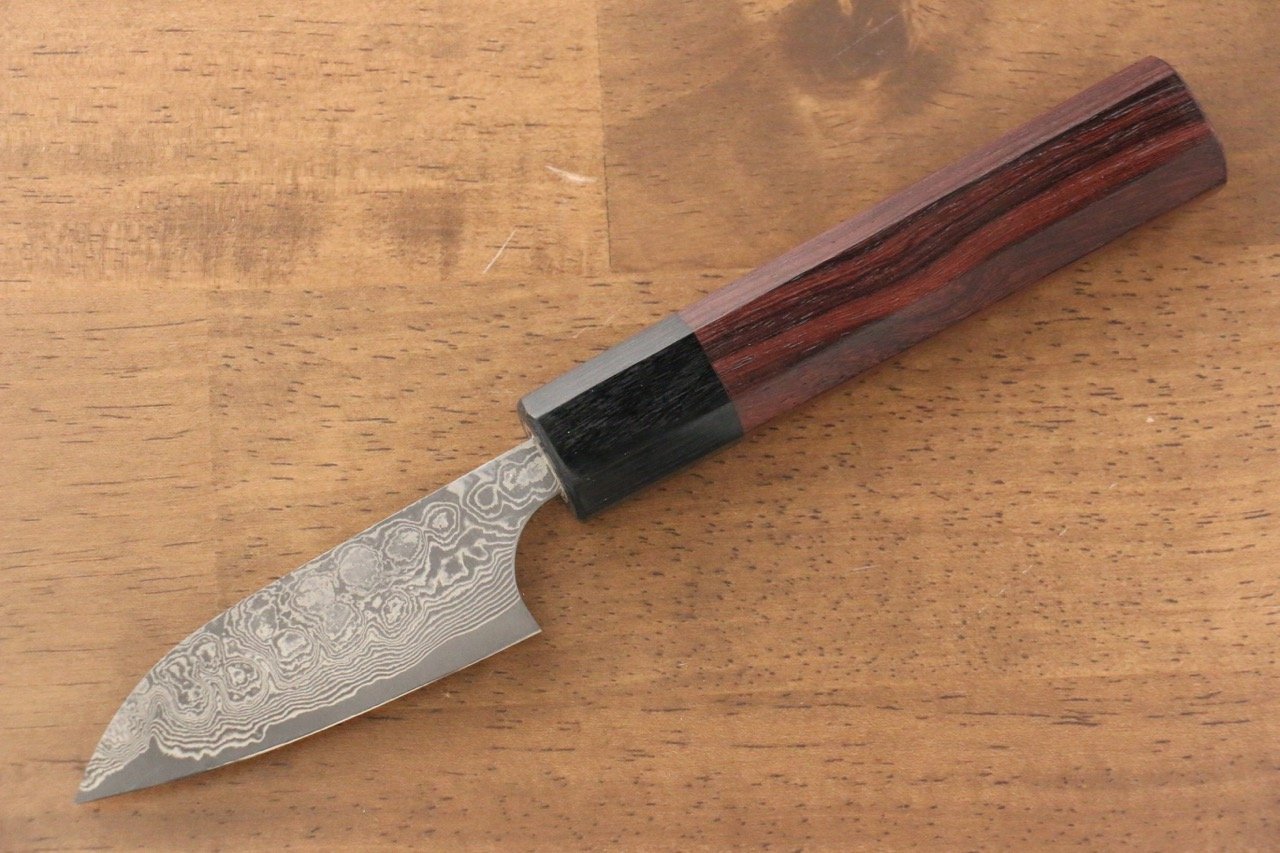Masakage Kumo VG10 Damascus Petty-Utility 75mm Shitan Handle - Japanny - Best Japanese Knife