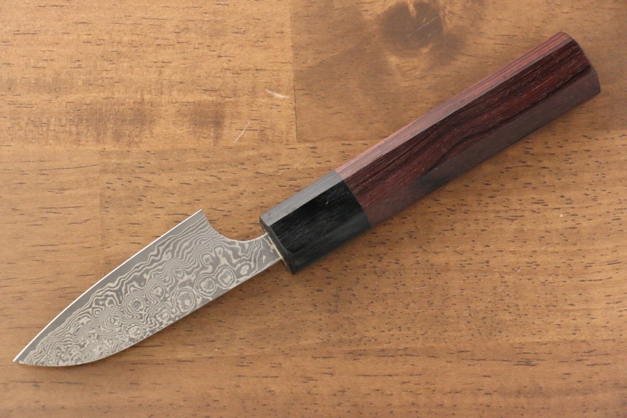 Masakage Kumo VG10 Damascus Petty-Utility 75mm Shitan Handle - Japanny - Best Japanese Knife