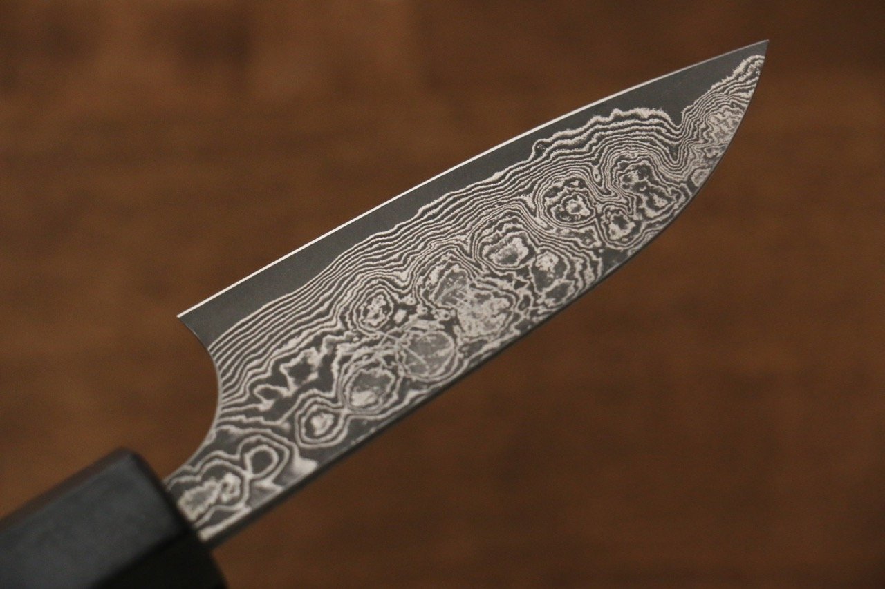 Masakage Kumo VG10 Damascus Petty-Utility 75mm Shitan Handle - Japanny - Best Japanese Knife