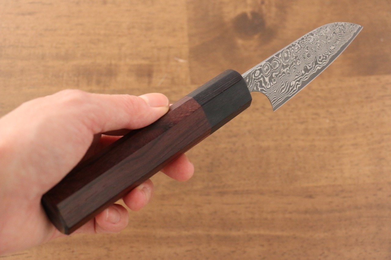 Masakage Kumo VG10 Damascus Petty-Utility 75mm Shitan Handle - Japanny - Best Japanese Knife