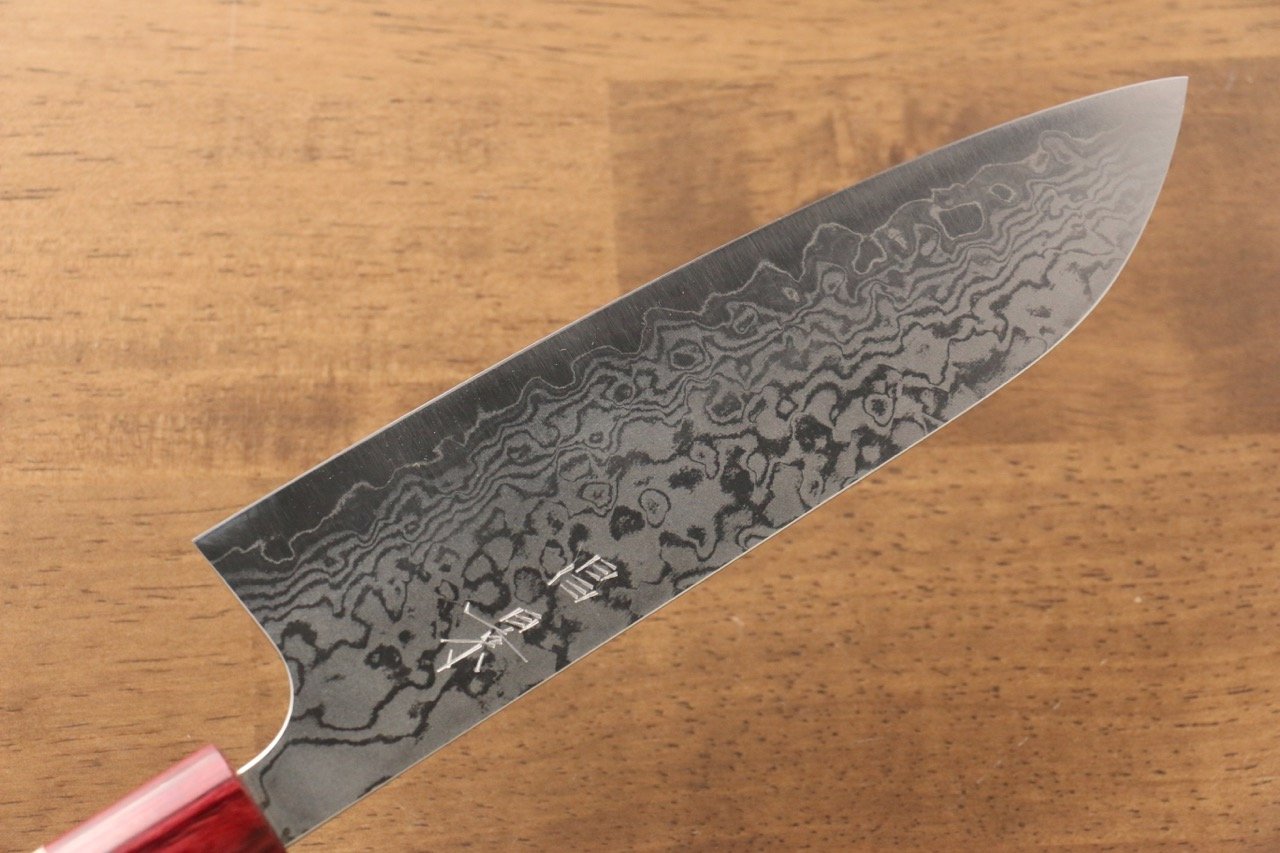 Masakage Kiri VG10 Damascus Santoku 170mm Magnolia Handle - Japanny - Best Japanese Knife