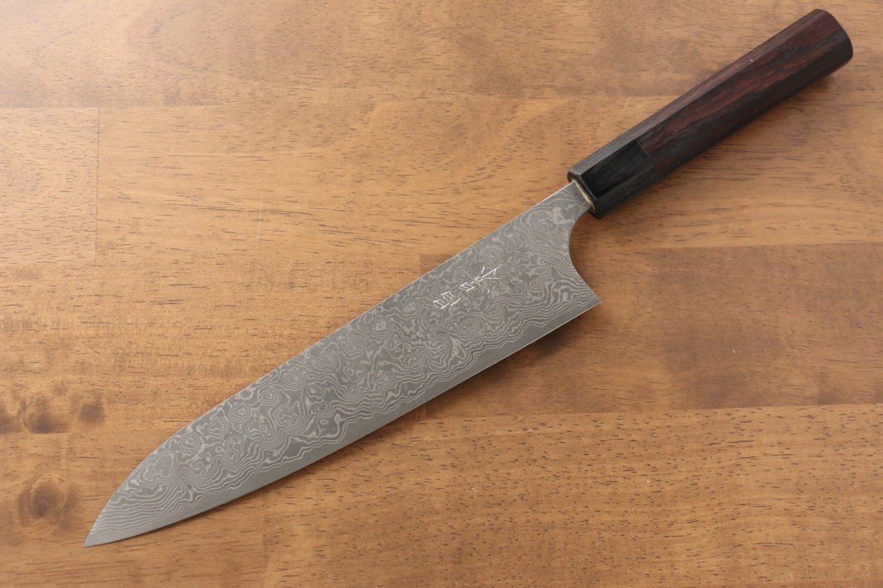 Masakage Kumo VG10 Damascus Gyuto 210mm Shitan Handle - Japanny - Best Japanese Knife