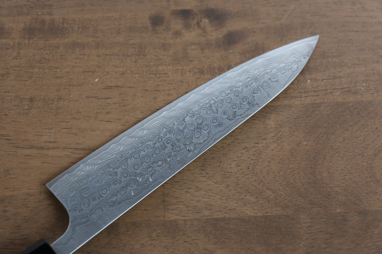 Nao Yamamoto SG2 Damascus Migaki Finished Gyuto 180mm Cherry Wood Handle - Japanny - Best Japanese Knife