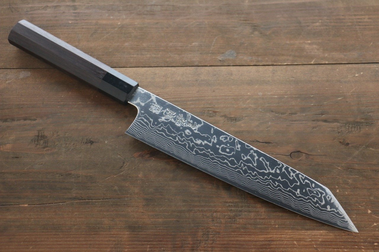 Sukenari ZDP189 Damascus Kiritsuke Gyuto 240mm Shitan Handle - Japanny - Best Japanese Knife