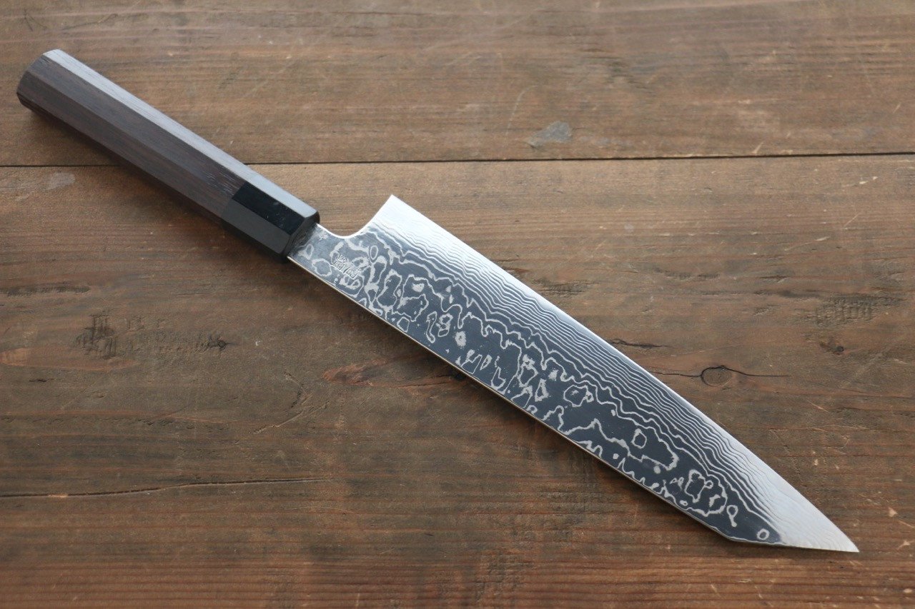 Sukenari ZDP189 Damascus Kiritsuke Gyuto 240mm Shitan Handle - Japanny - Best Japanese Knife