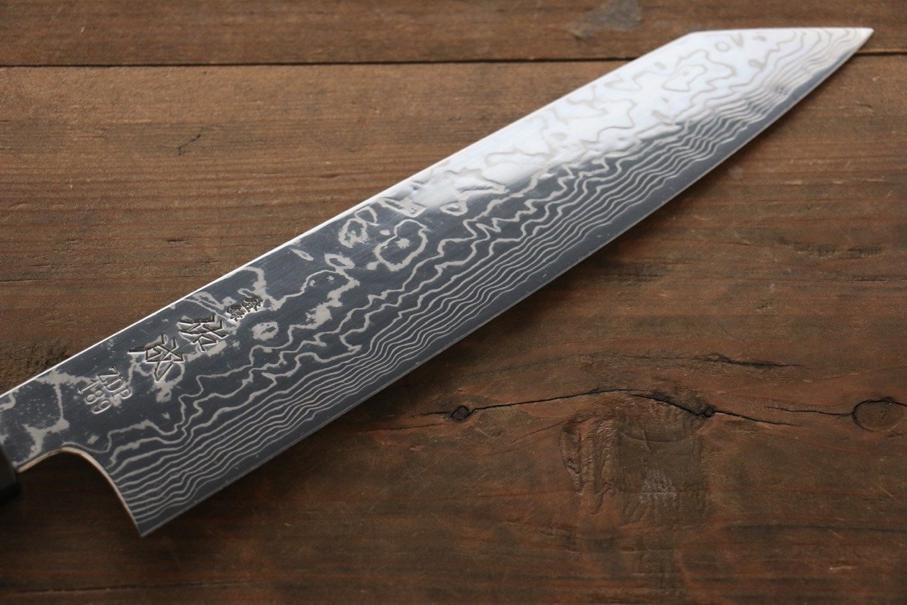 Sukenari ZDP189 Damascus Kiritsuke Gyuto 240mm Shitan Handle - Japanny - Best Japanese Knife