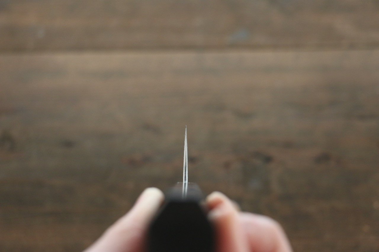 Sukenari ZDP189 Damascus Kiritsuke Gyuto 240mm Shitan Handle - Japanny - Best Japanese Knife