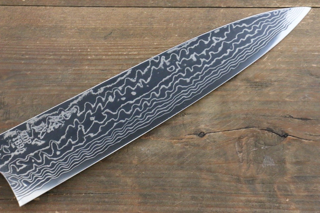 Sukenari ZDP189 Damascus Gyuto 270mm Shitan Handle - Japanny - Best Japanese Knife