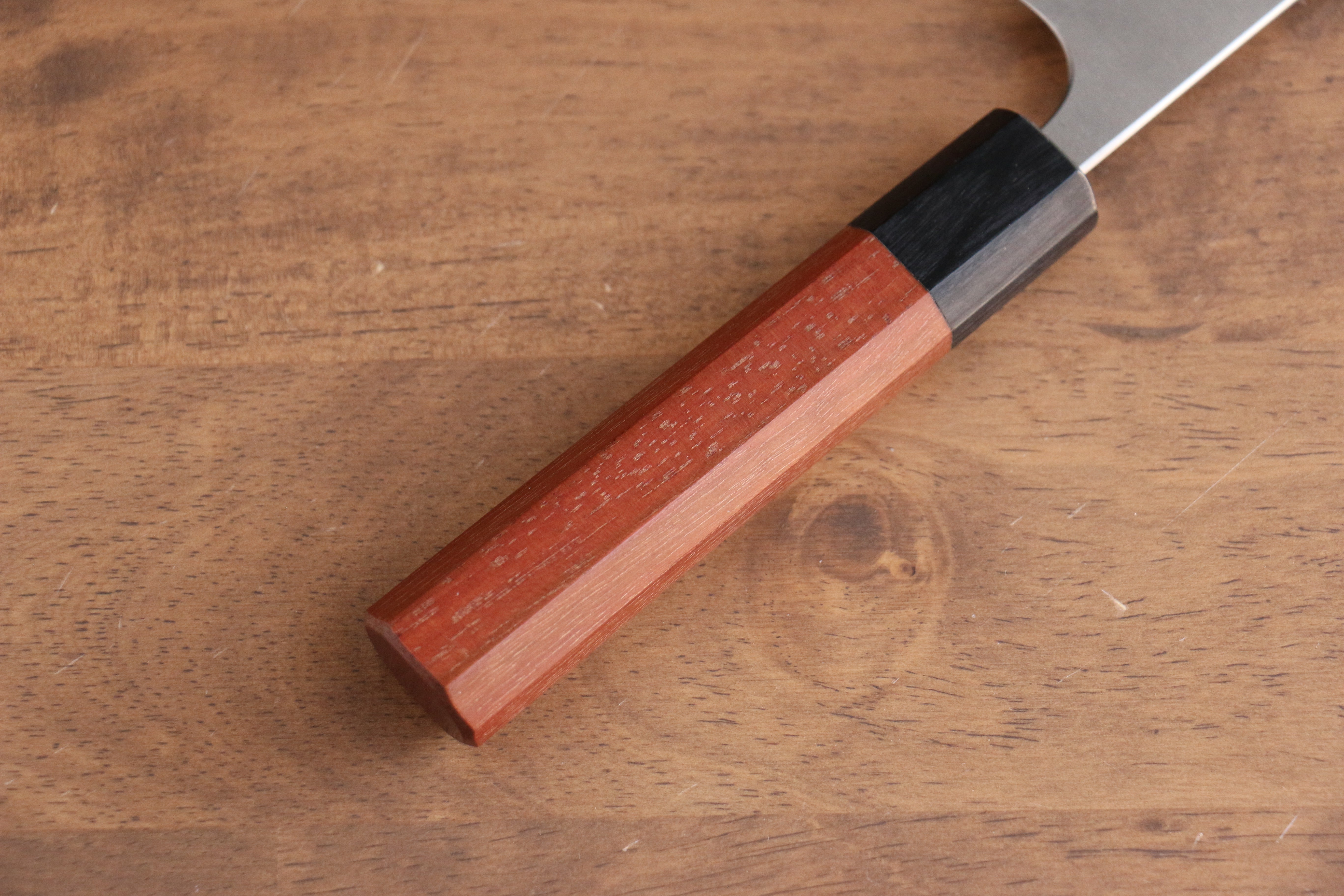 Shibata Takayuki Koutetsu Blue Super Petty-Utility 135mm Jarrah Handle - Japanny - Best Japanese Knife