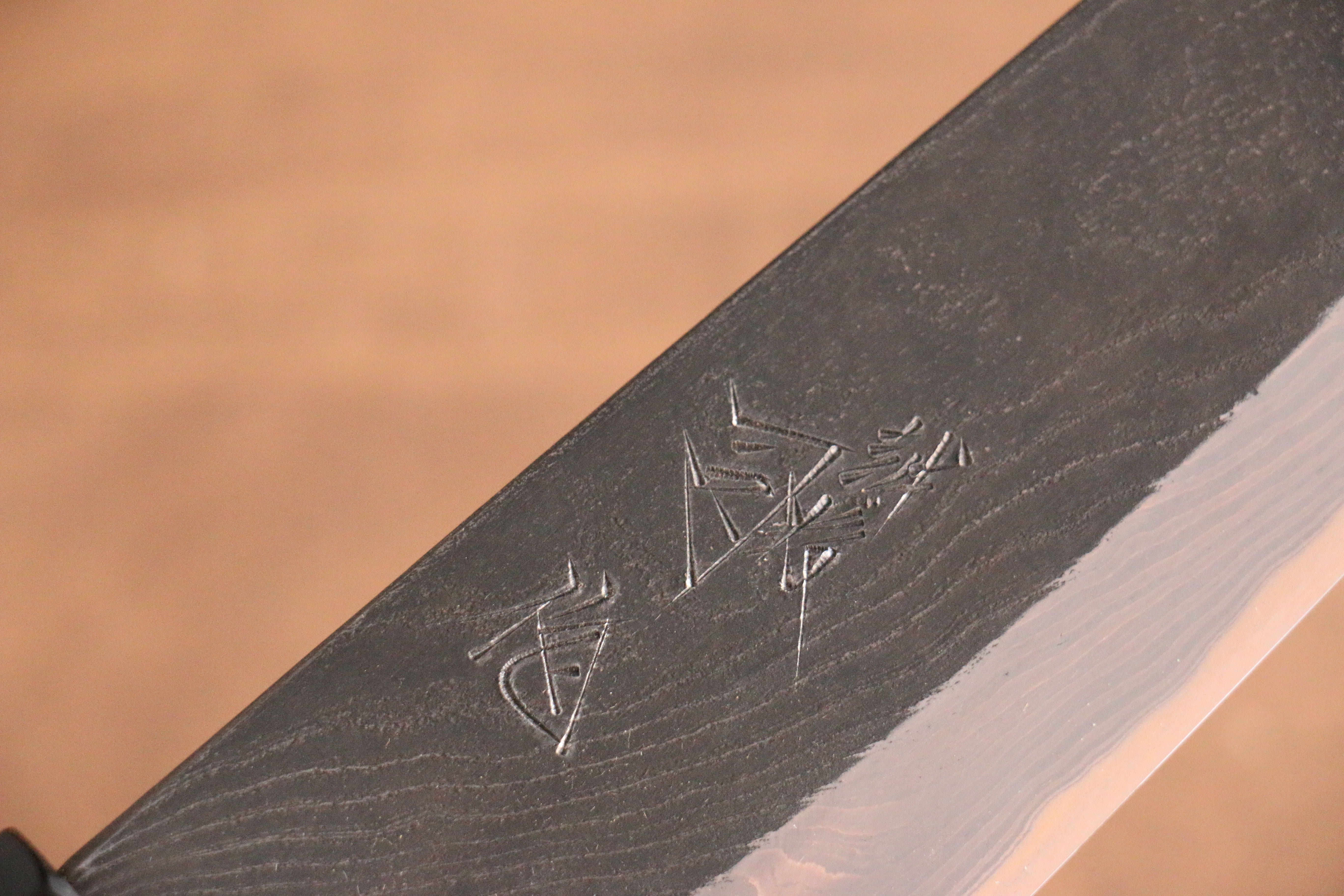 Tsukasa Hinoura Tamahagane Kurouchi Santoku 165mm Wild Cherry Handle - Japanny - Best Japanese Knife