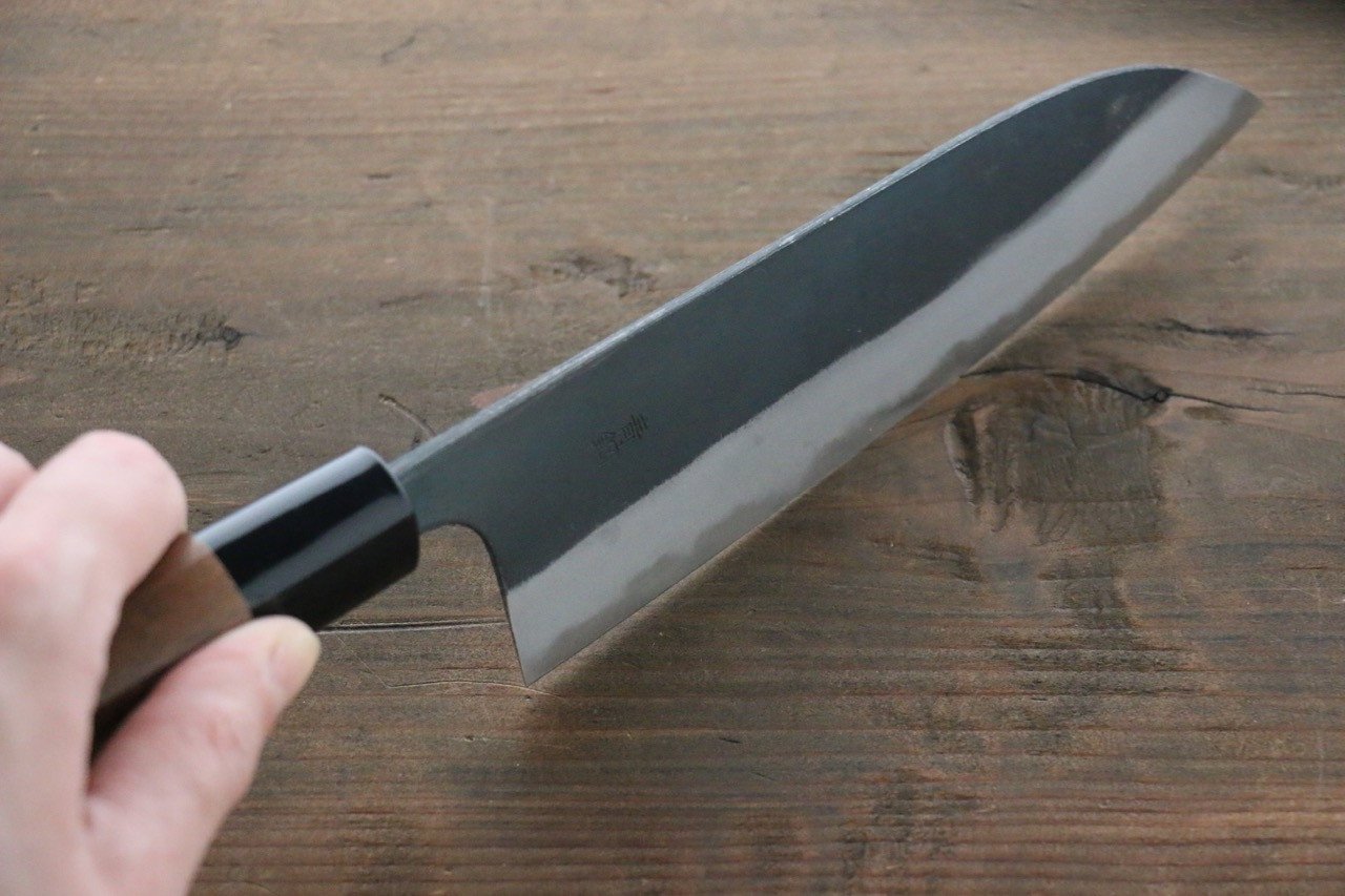 Nao Yamamoto Blue Steel No.2 Kurouchi Santoku 165mm - Japanny - Best Japanese Knife