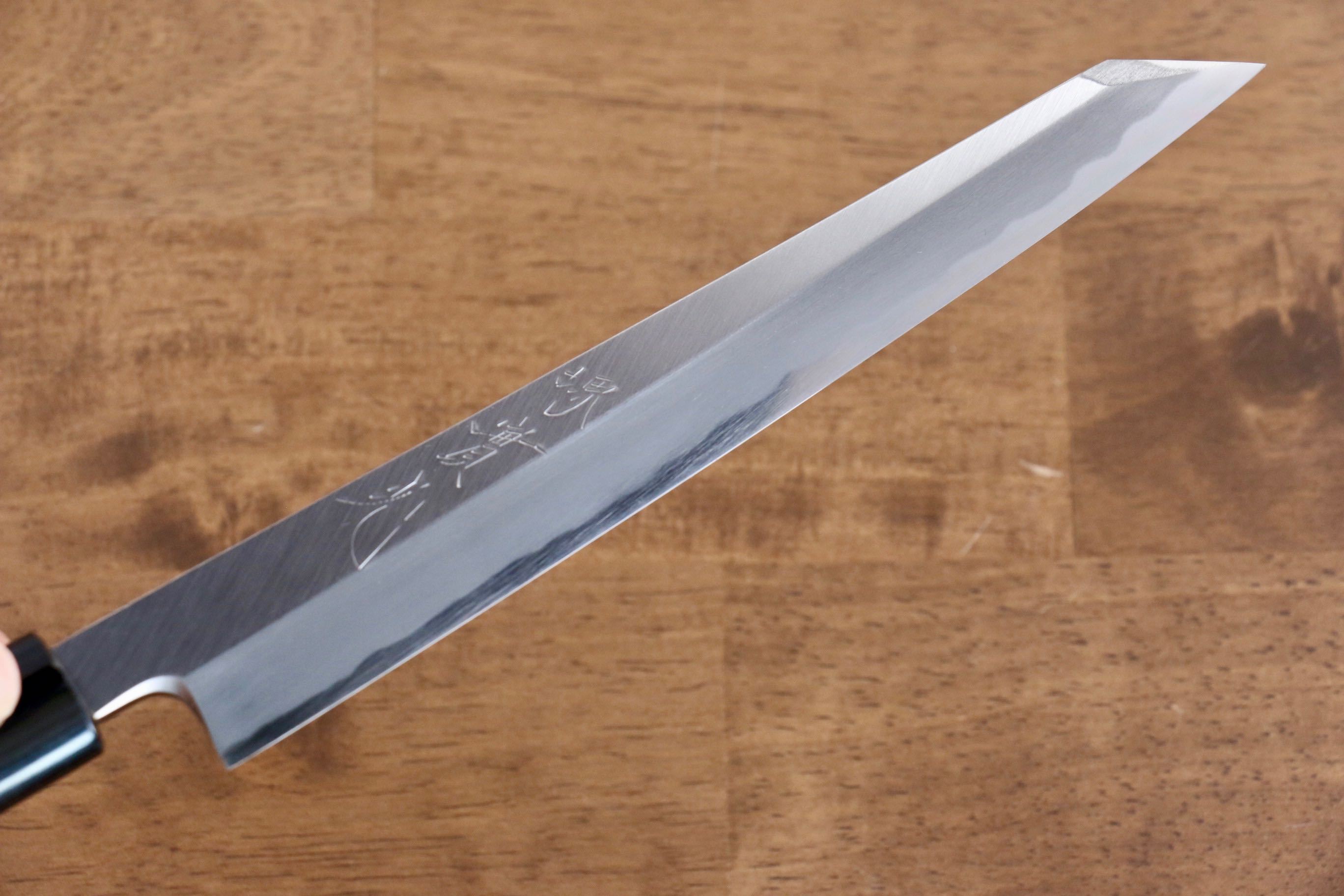 Jikko White Steel No.2 Kiritsuke Yanagiba 210mm Shitan Handle - Japanny - Best Japanese Knife