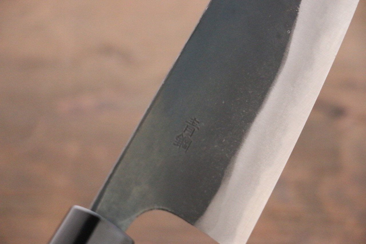 Nao Yamamoto Blue Steel No.2 Kurouchi Small Santoku 150mm - Japanny - Best Japanese Knife