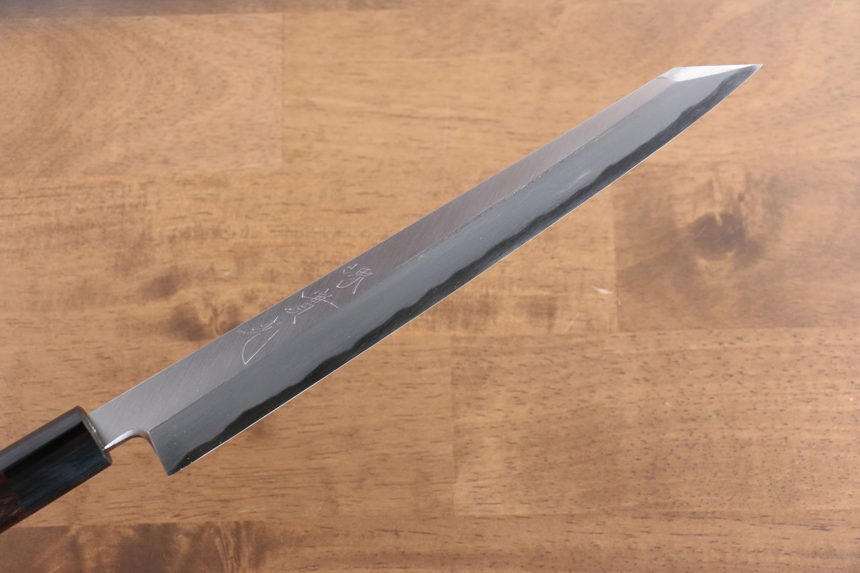 Jikko White Steel No.2 Kiritsuke Yanagiba 240mm Shitan Handle - Japanny - Best Japanese Knife