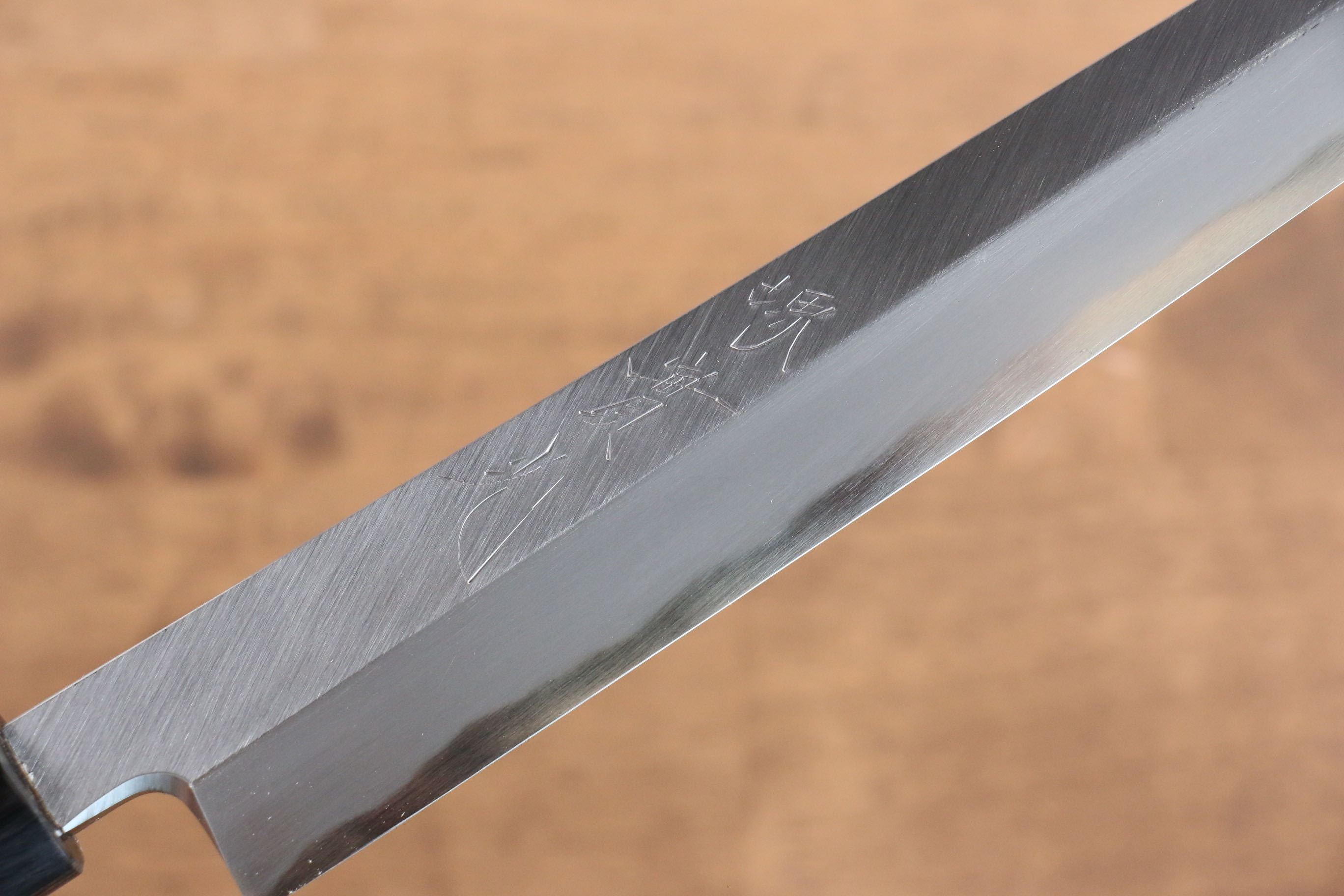 Jikko White Steel No.2 Kiritsuke Yanagiba 240mm Shitan Handle - Japanny - Best Japanese Knife