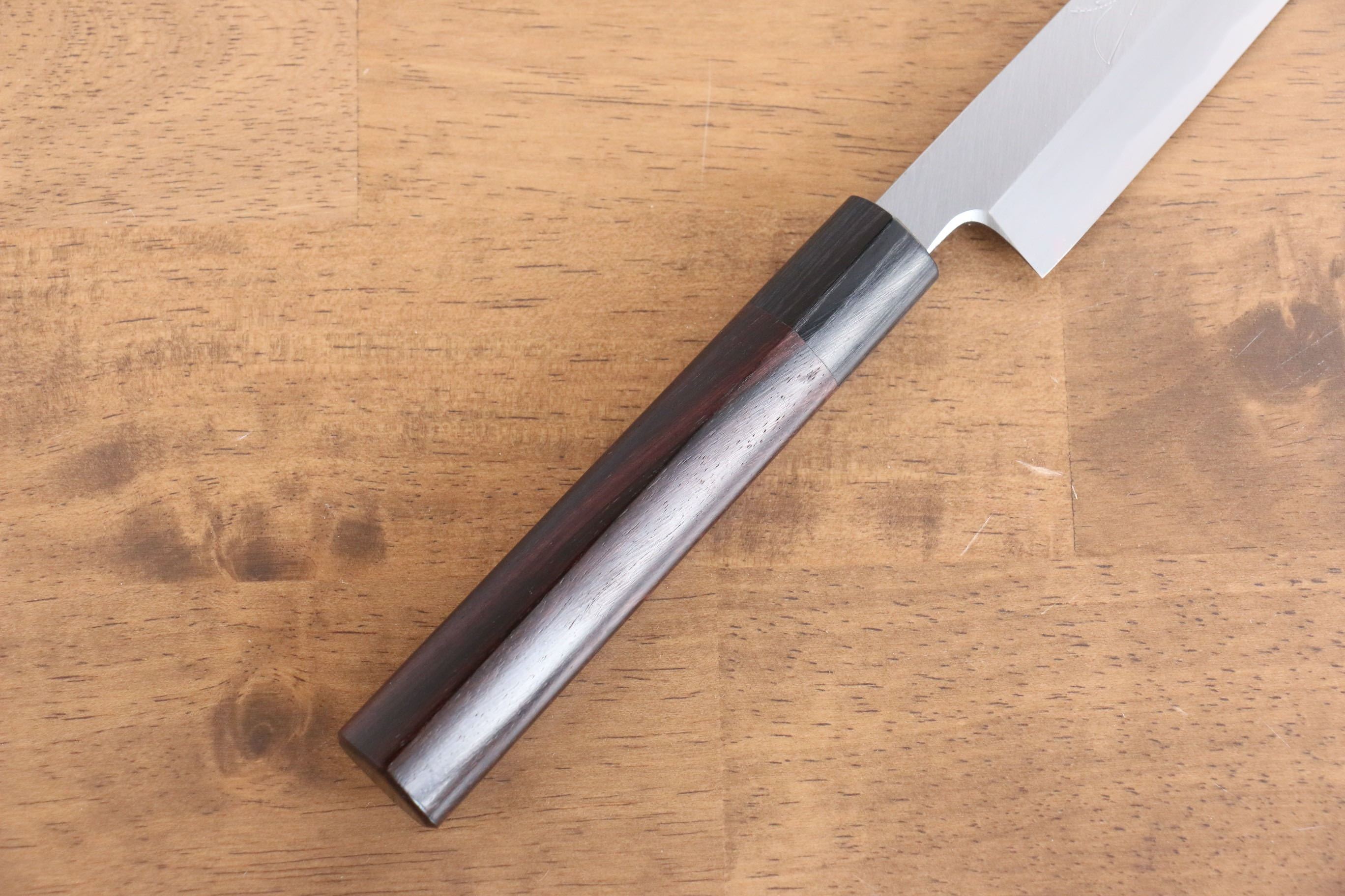 Jikko White Steel No.2 Kiritsuke Yanagiba 240mm Shitan Handle - Japanny - Best Japanese Knife