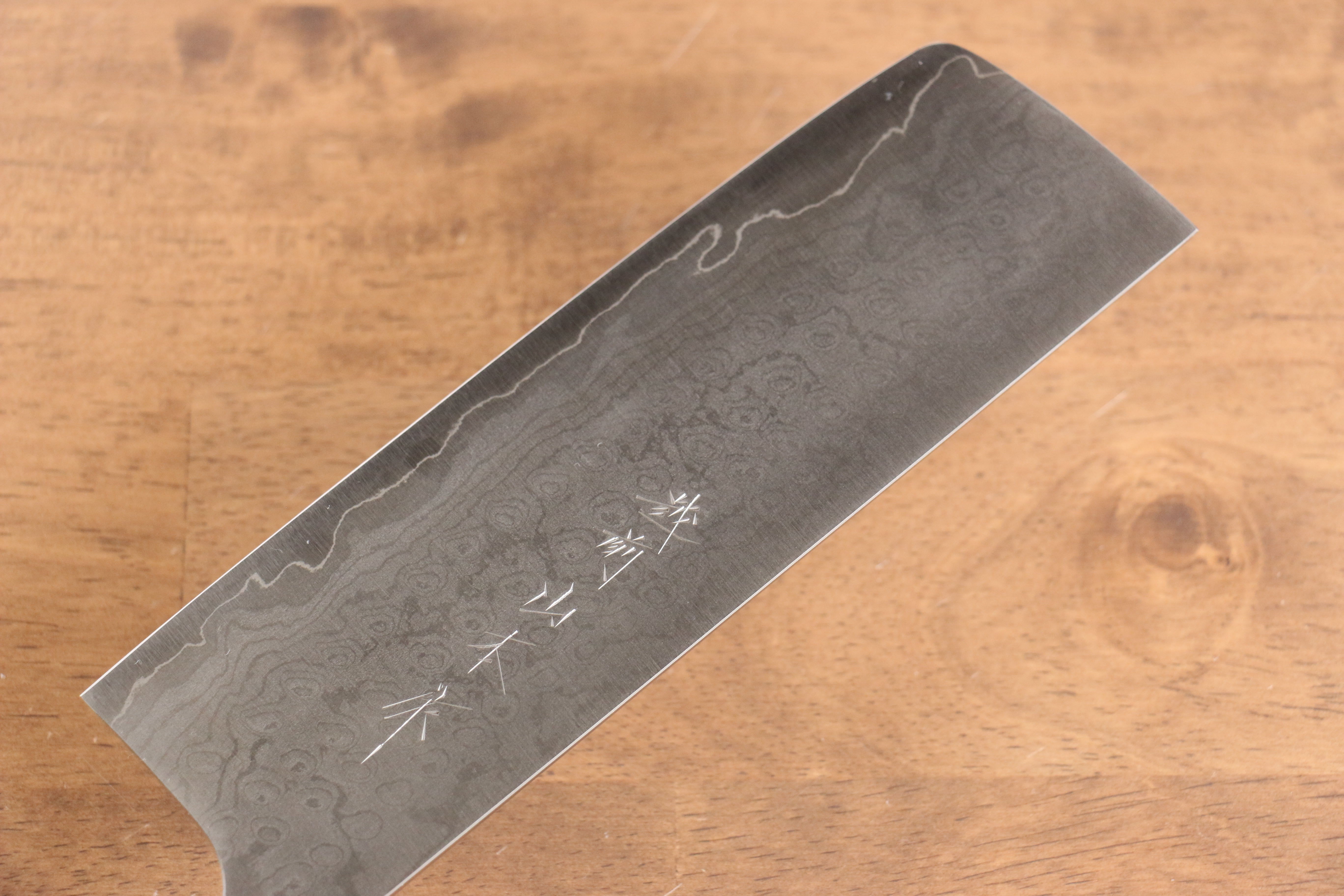 Nao Yamamoto VG10 Damascus Nakiri 165mm Cherry Wood Handle - Japanny - Best Japanese Knife