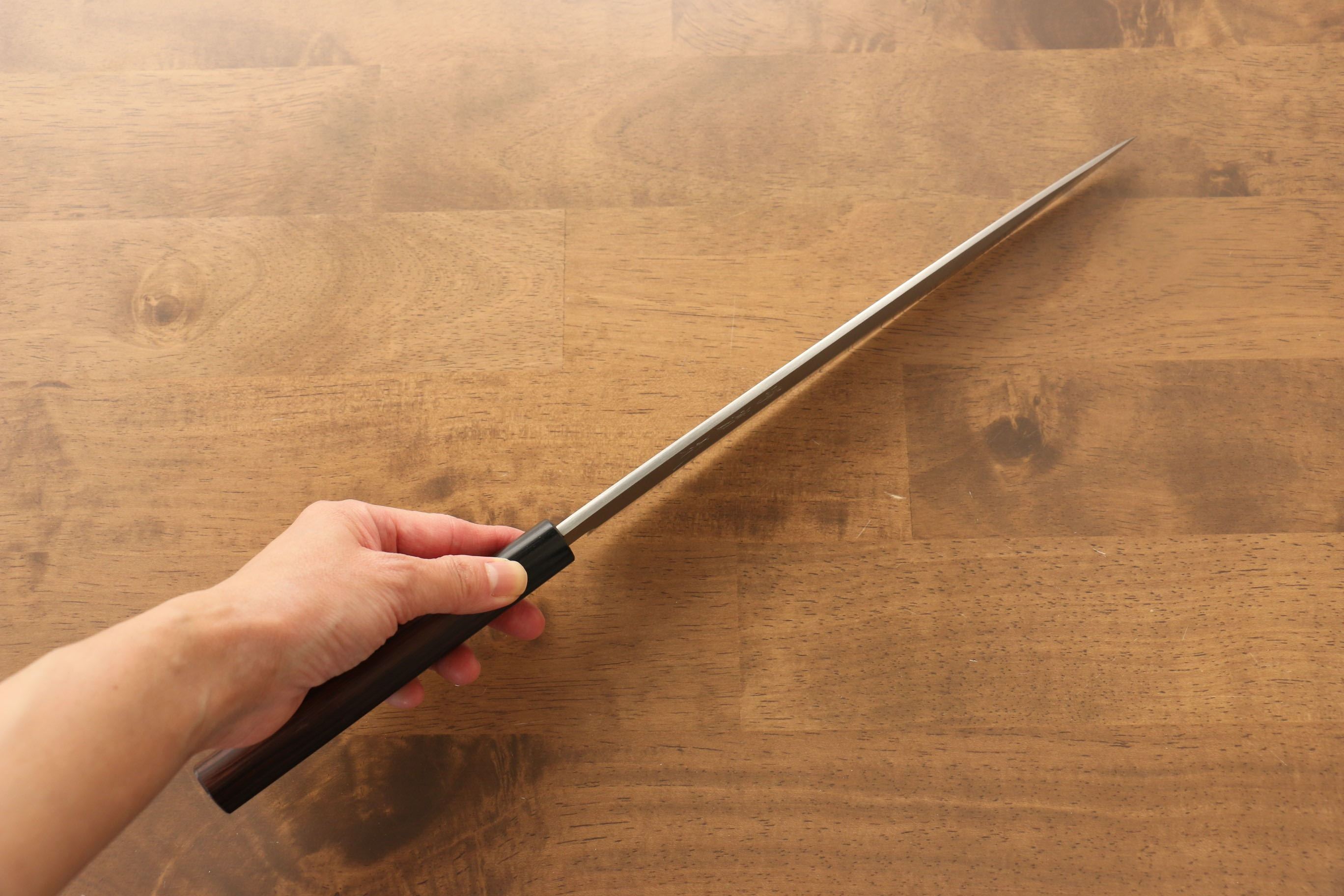 Jikko Silver Steel No.3 Yanagiba 270mm Shitan Handle - Japanny - Best Japanese Knife