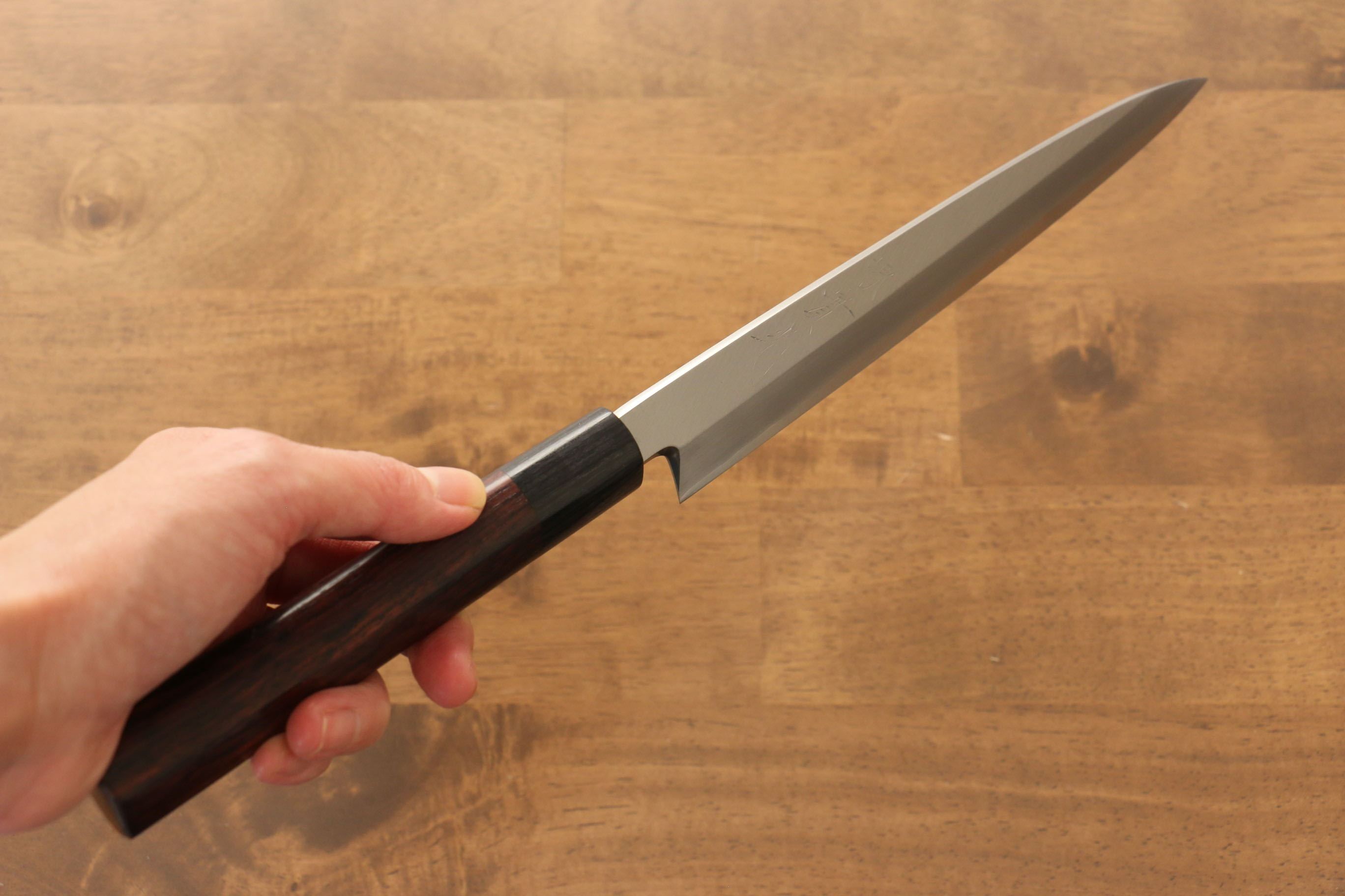 Jikko Silver Steel No.3 Yanagiba 210mm Shitan Handle - Japanny - Best Japanese Knife