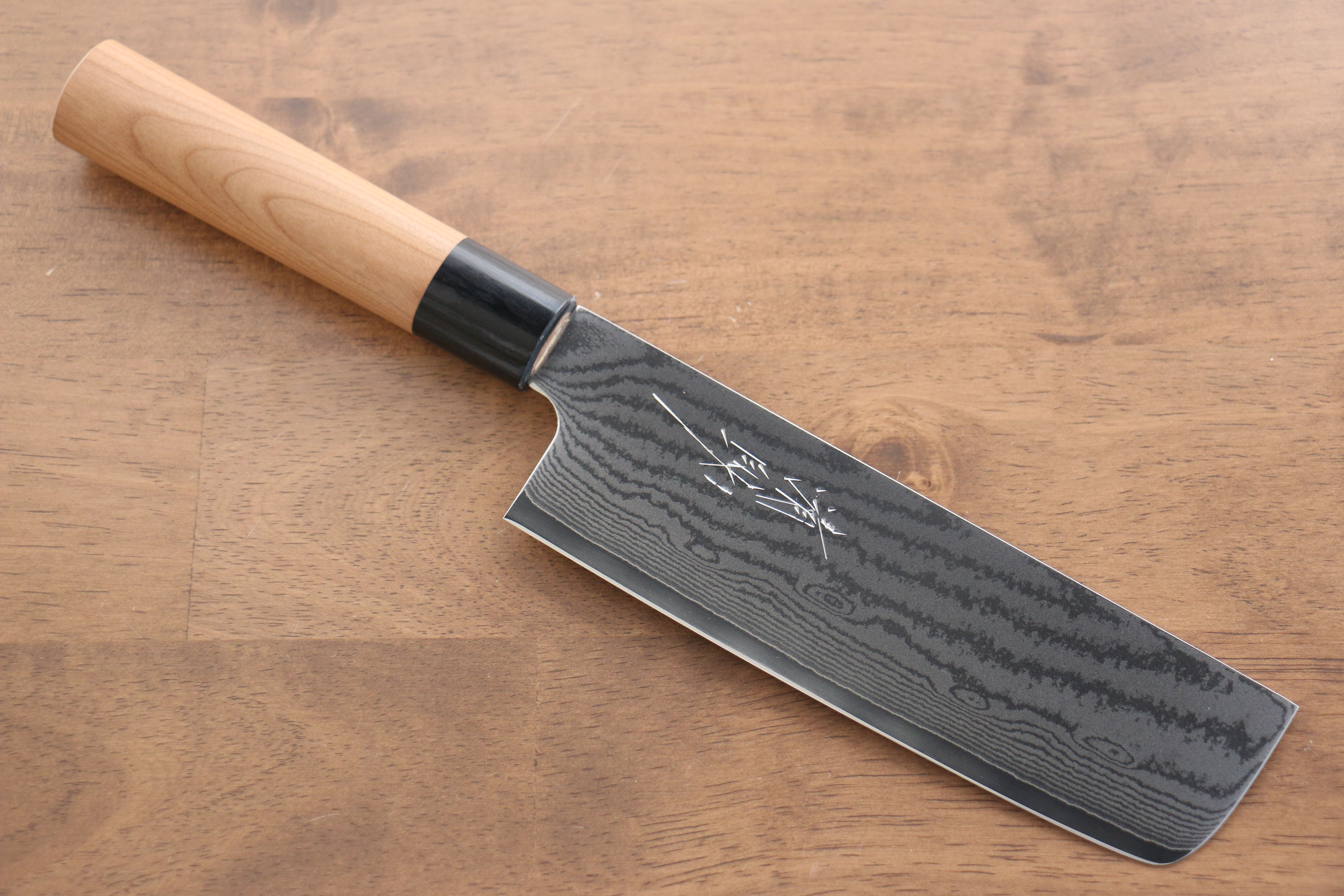 Seisuke VG10 63 Layer Damascus Usuba 165mm Cherry Wood Handle - Japanny - Best Japanese Knife