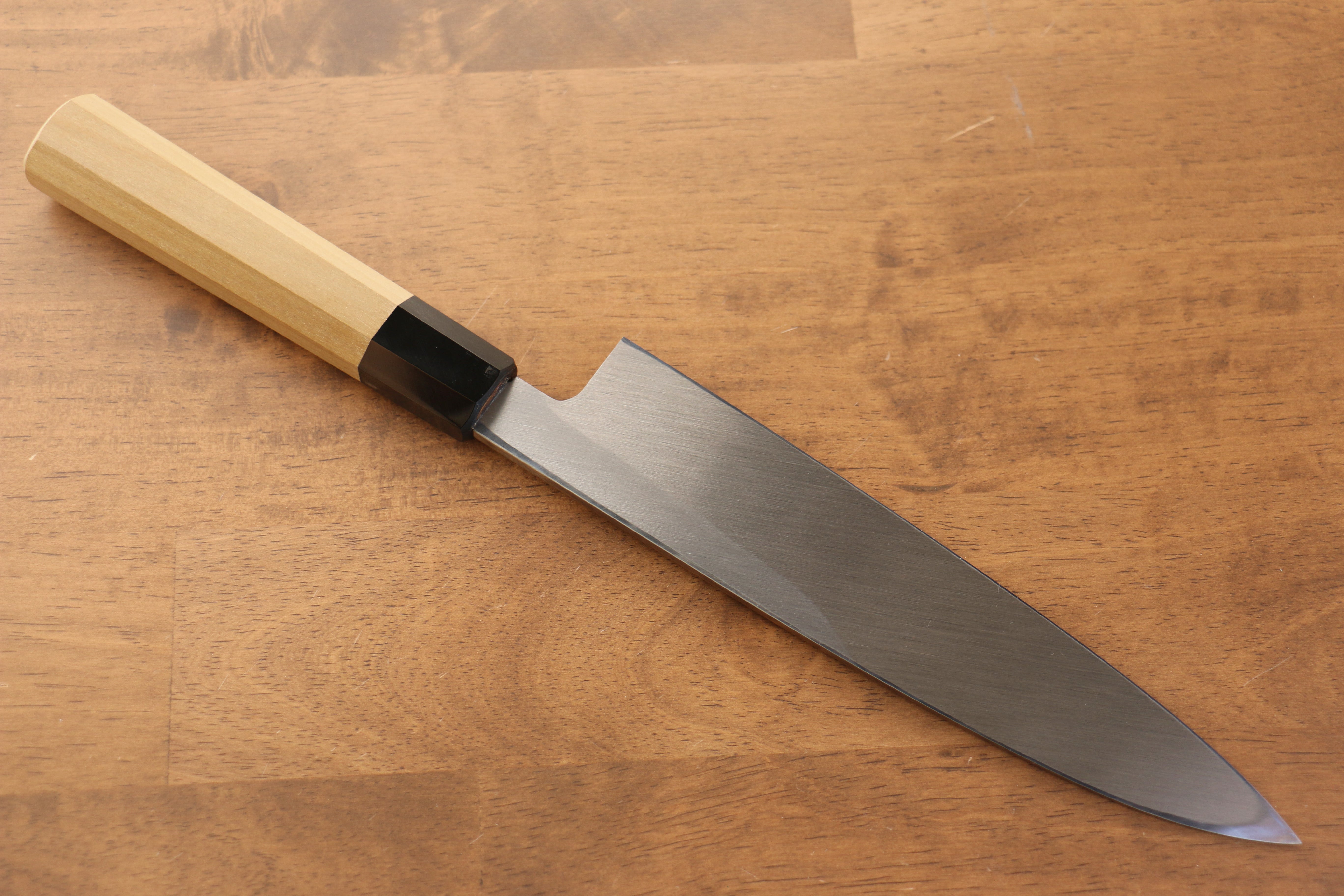 Jikko Arata White Steel No.2 Gyuto 210mm Magnolia Handle - Japanny - Best Japanese Knife