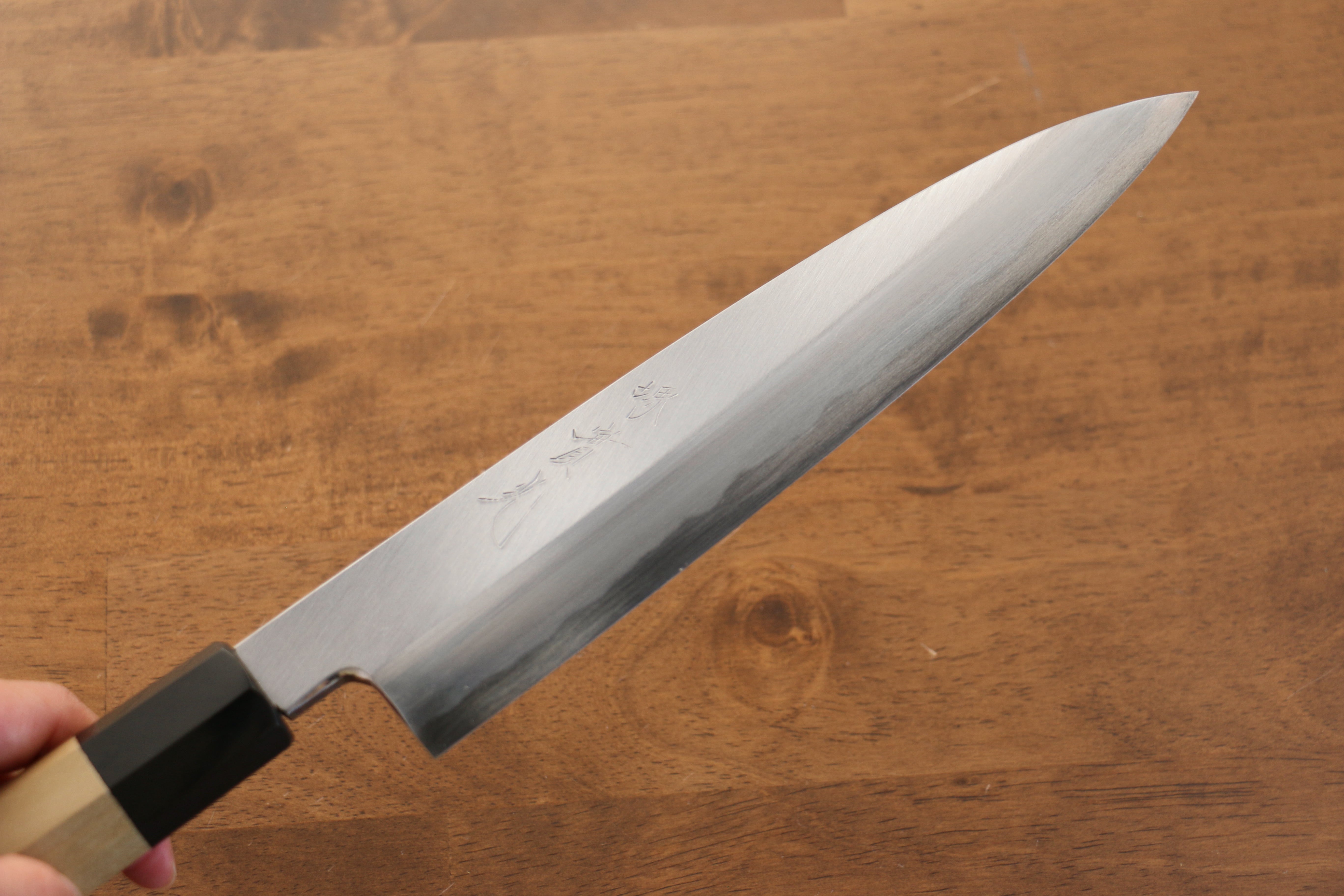 Jikko Arata White Steel No.2 Gyuto 210mm Magnolia Handle - Japanny - Best Japanese Knife
