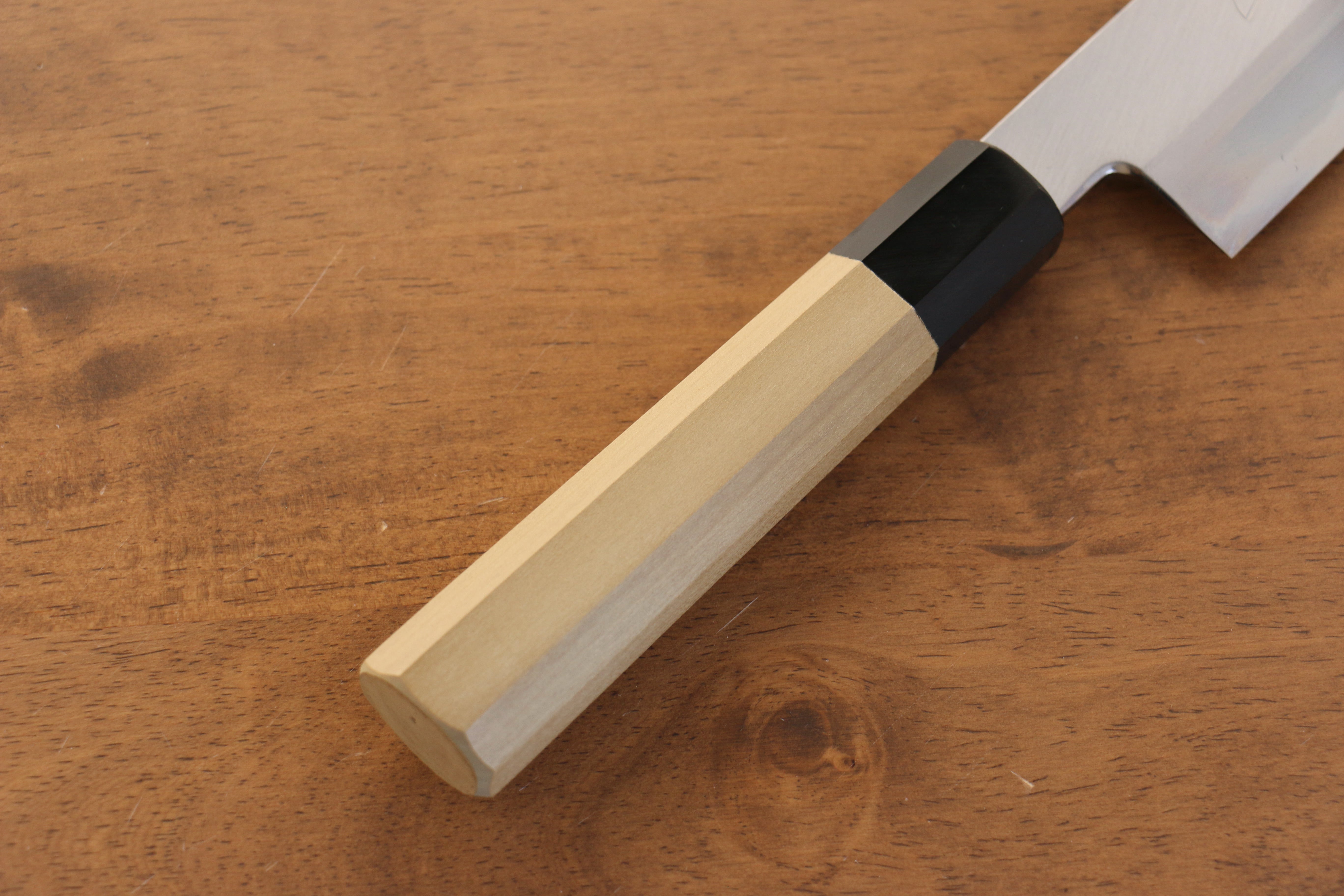Jikko Arata White Steel No.2 Gyuto 210mm Magnolia Handle - Japanny - Best Japanese Knife