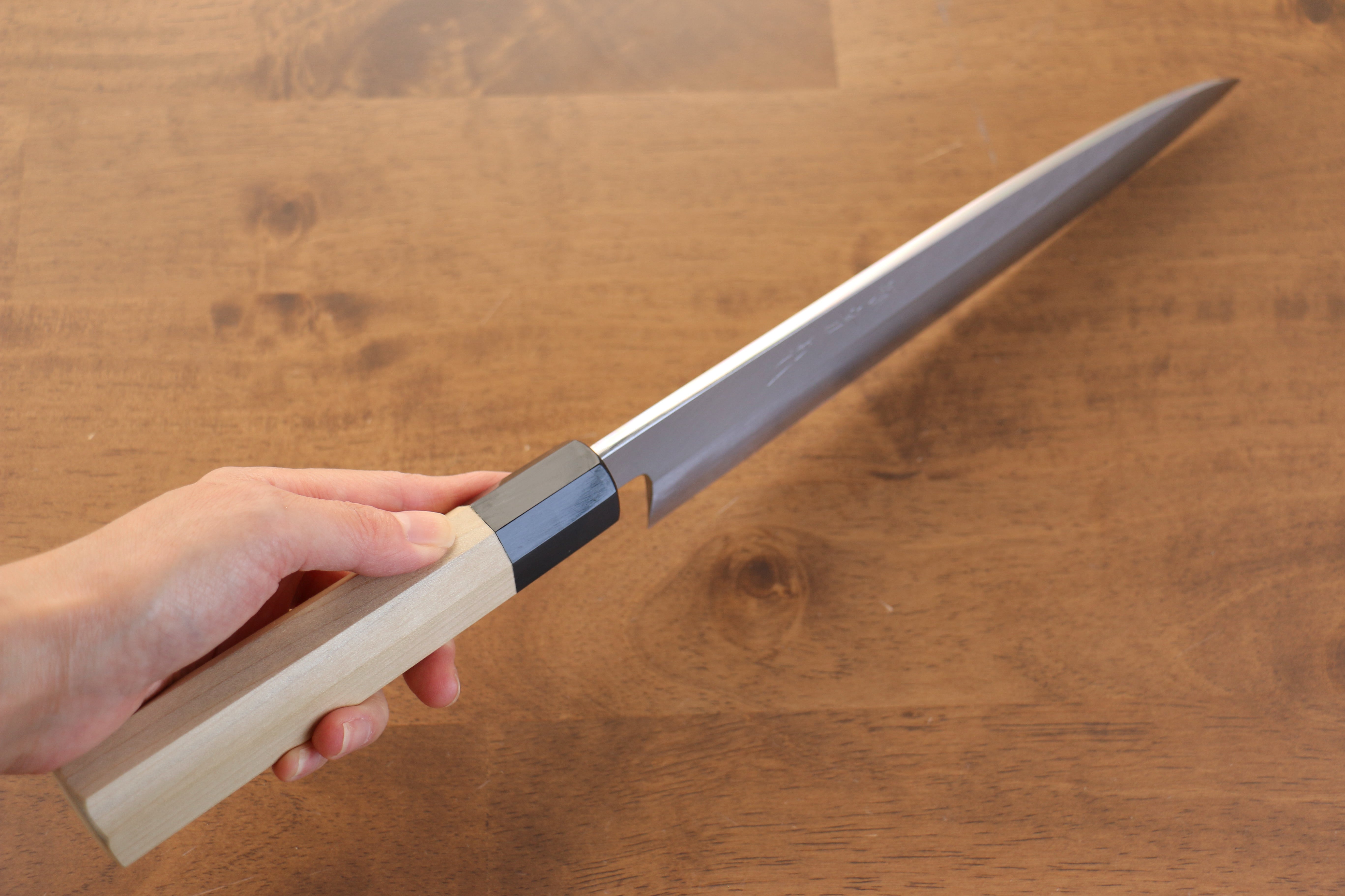 Jikko Arata White Steel No.2 Gyuto 240mm Magnolia Handle - Japanny - Best Japanese Knife
