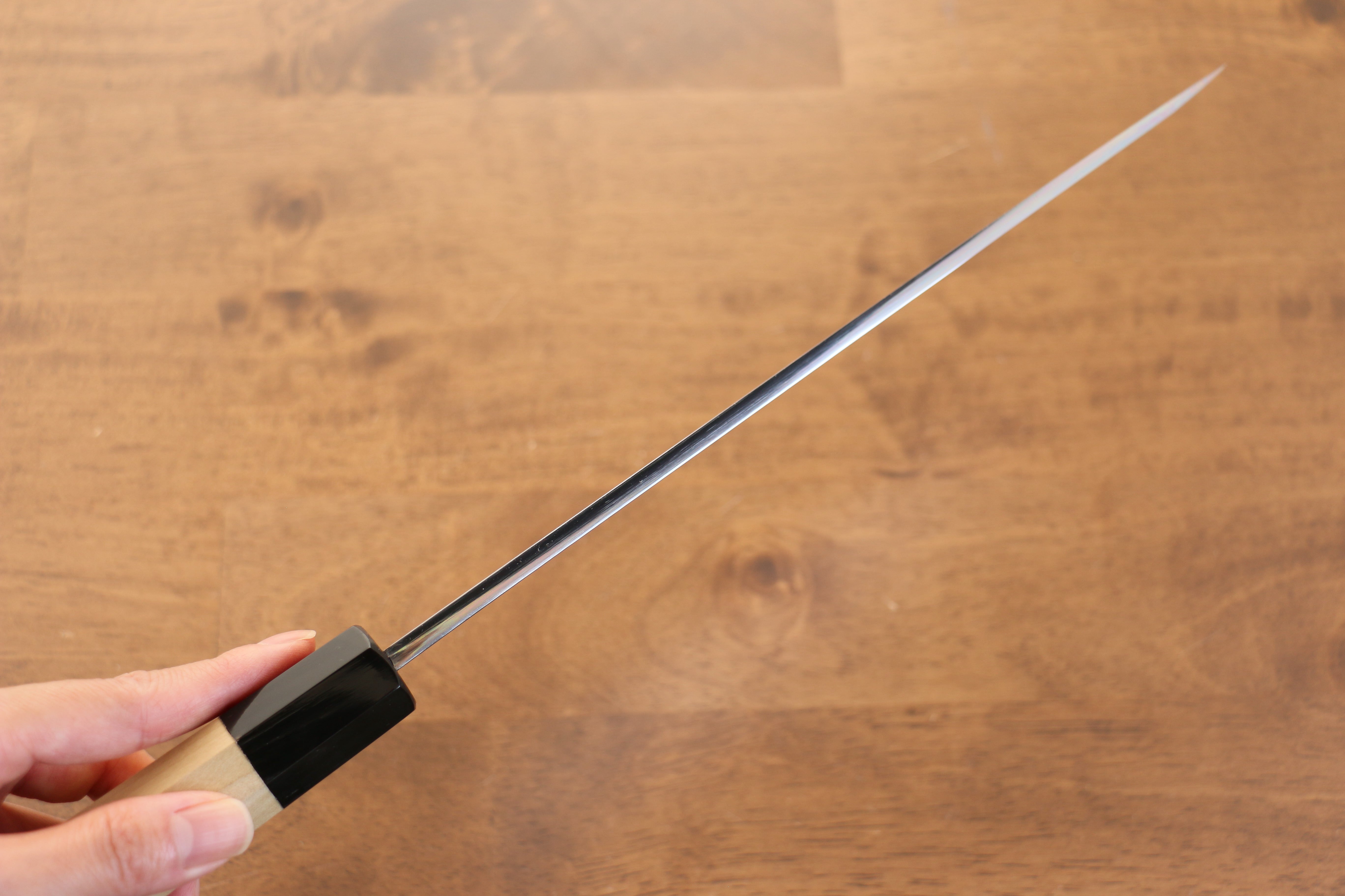 Jikko Arata White Steel No.2 Gyuto 240mm Magnolia Handle - Japanny - Best Japanese Knife