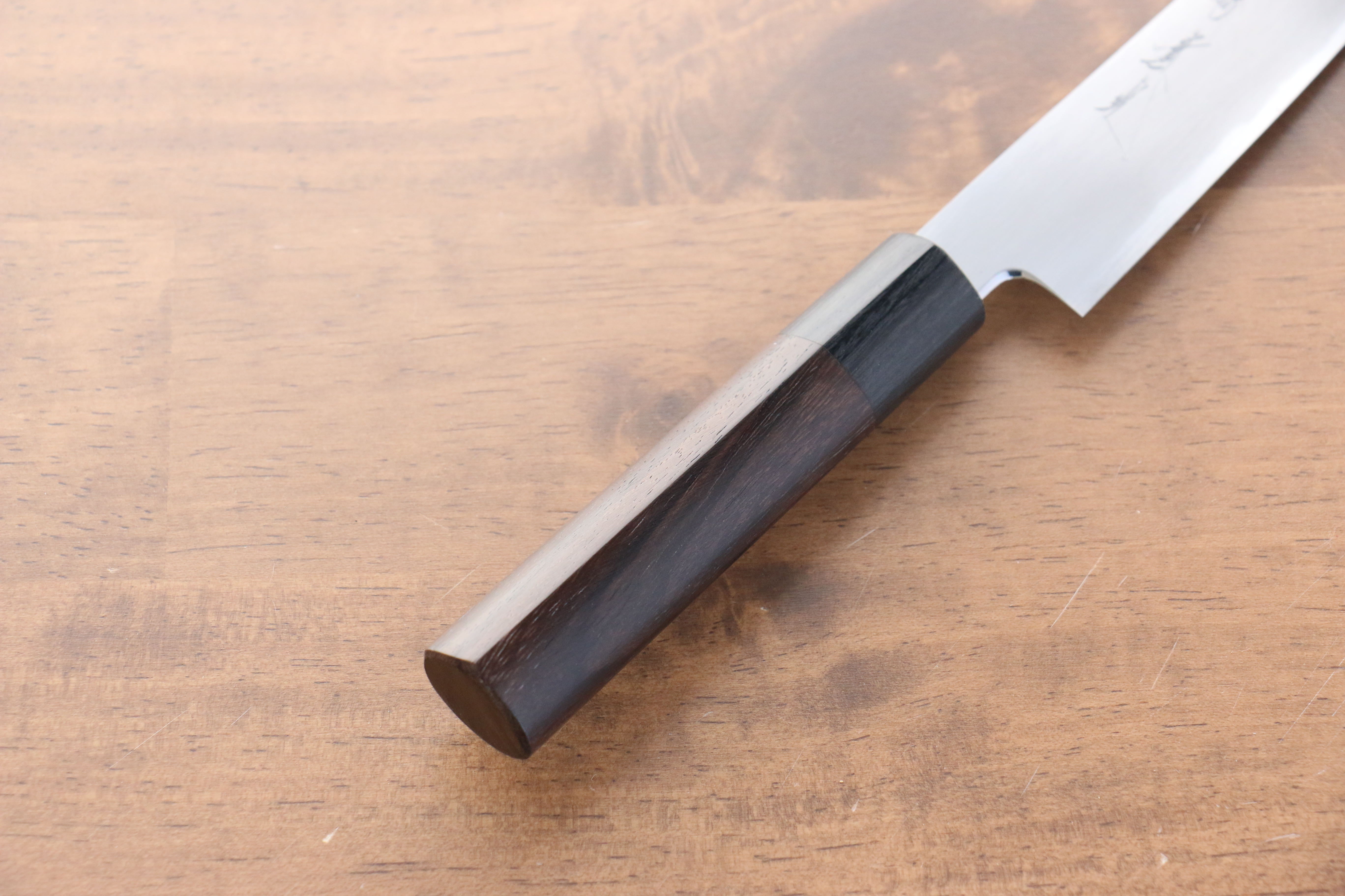 Jikko White Steel No.2 Petty-Utility 150mm Shitan Handle - Japanny - Best Japanese Knife
