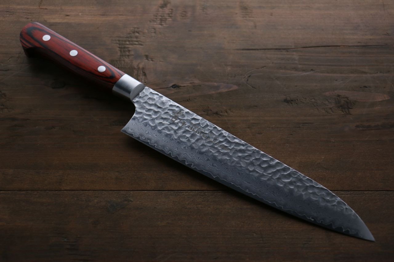 Sakai Takayuki 33 Layer Damascus Gyuto 210mm & Petty 150mm Japanese Kitchen Chef Knives Set - Japanny - Best Japanese Knife